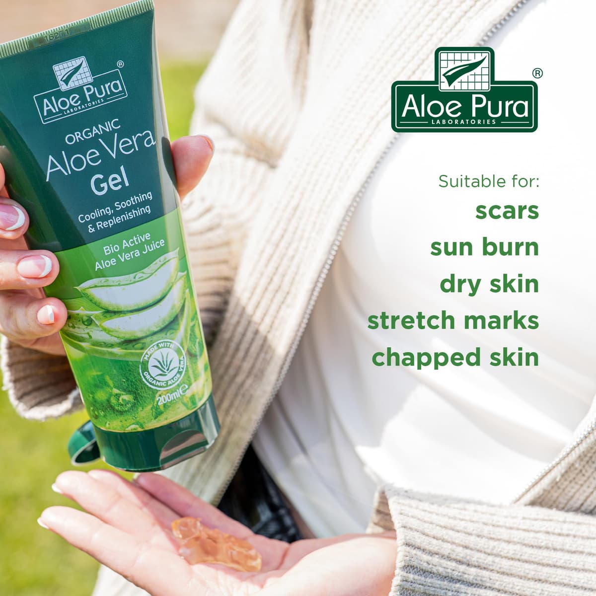 Aloe Pura, Organic Aloe Vera Gel, Natural, Vegan, Cruelty Free, Paraben & SLS Free, Cooling, Soothing, 100ml — view 5
