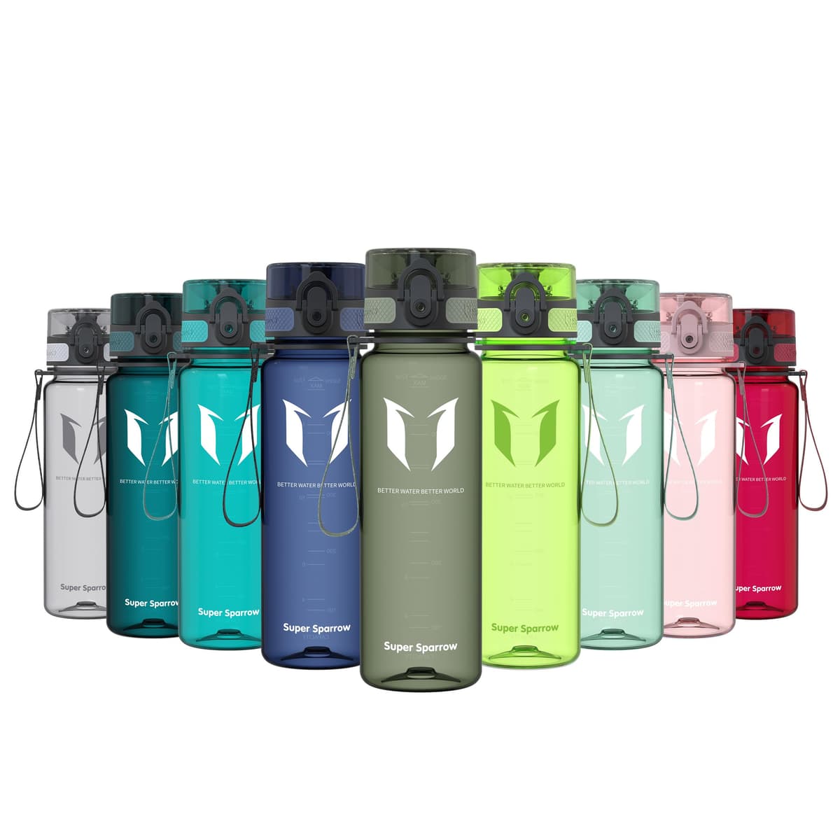 Super Sparrow Botella de Agua Deportiva -350ml & 500ml & 750ml & 1000ml - Sin BPA — view 27