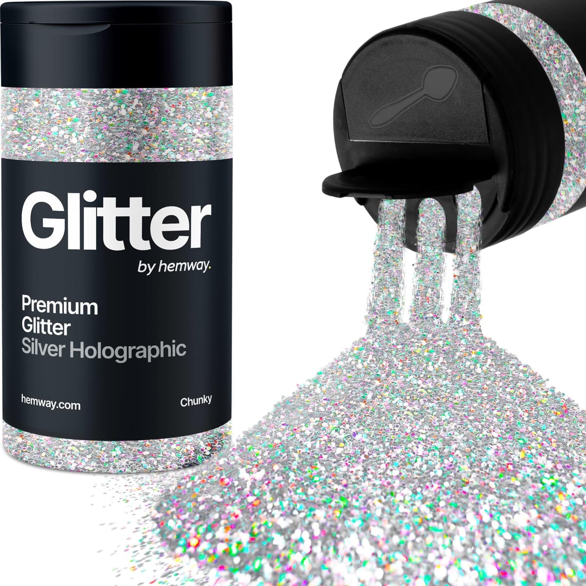 Light Rose Gold Glitter Shaker, 130g Ultrafine Glitter, Crafts 1/128" Metallic Flake Light Rose Gold Sequins, Resin & Epoxy Crafts, Decorating, Halloween, Christmas Nail, Face, Hemway — view 126