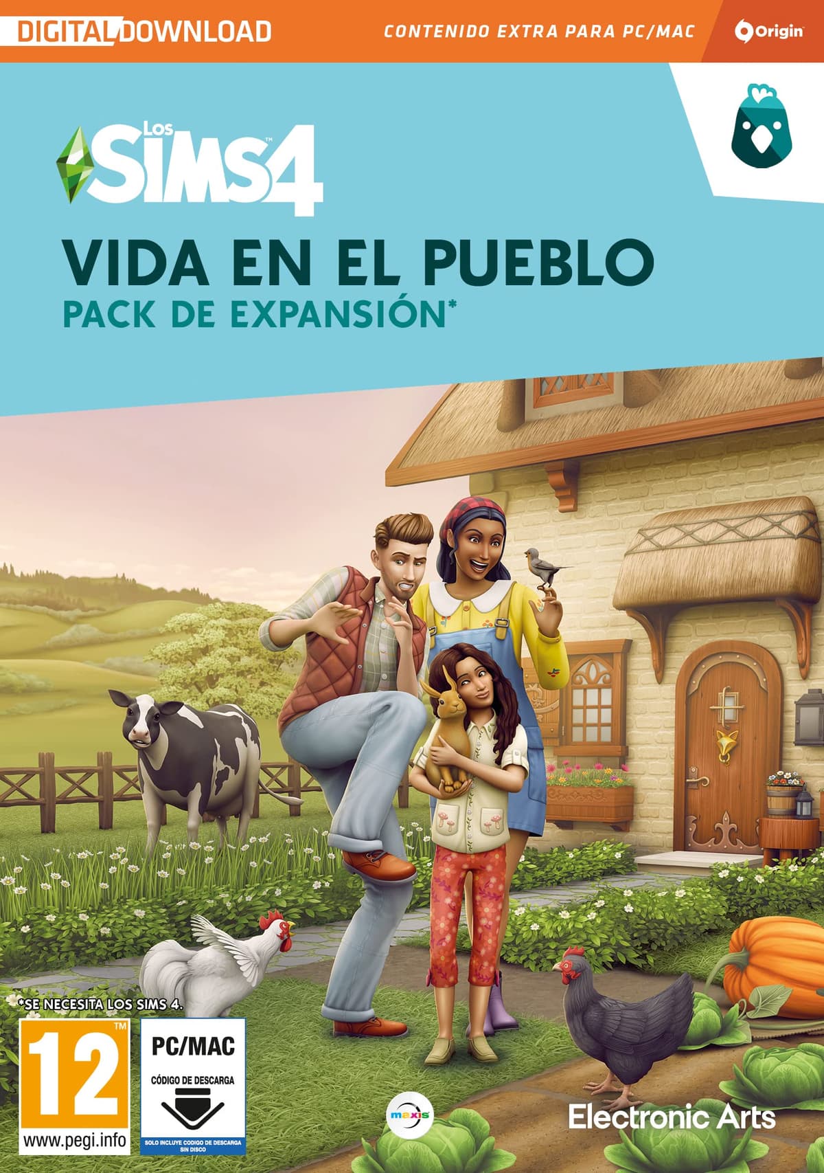 Los Sims 4 Vida en el Pueblo (EP11) Pack de expansión PCWin-DLC |Videojuegos |Código de descarga directa |Castellano