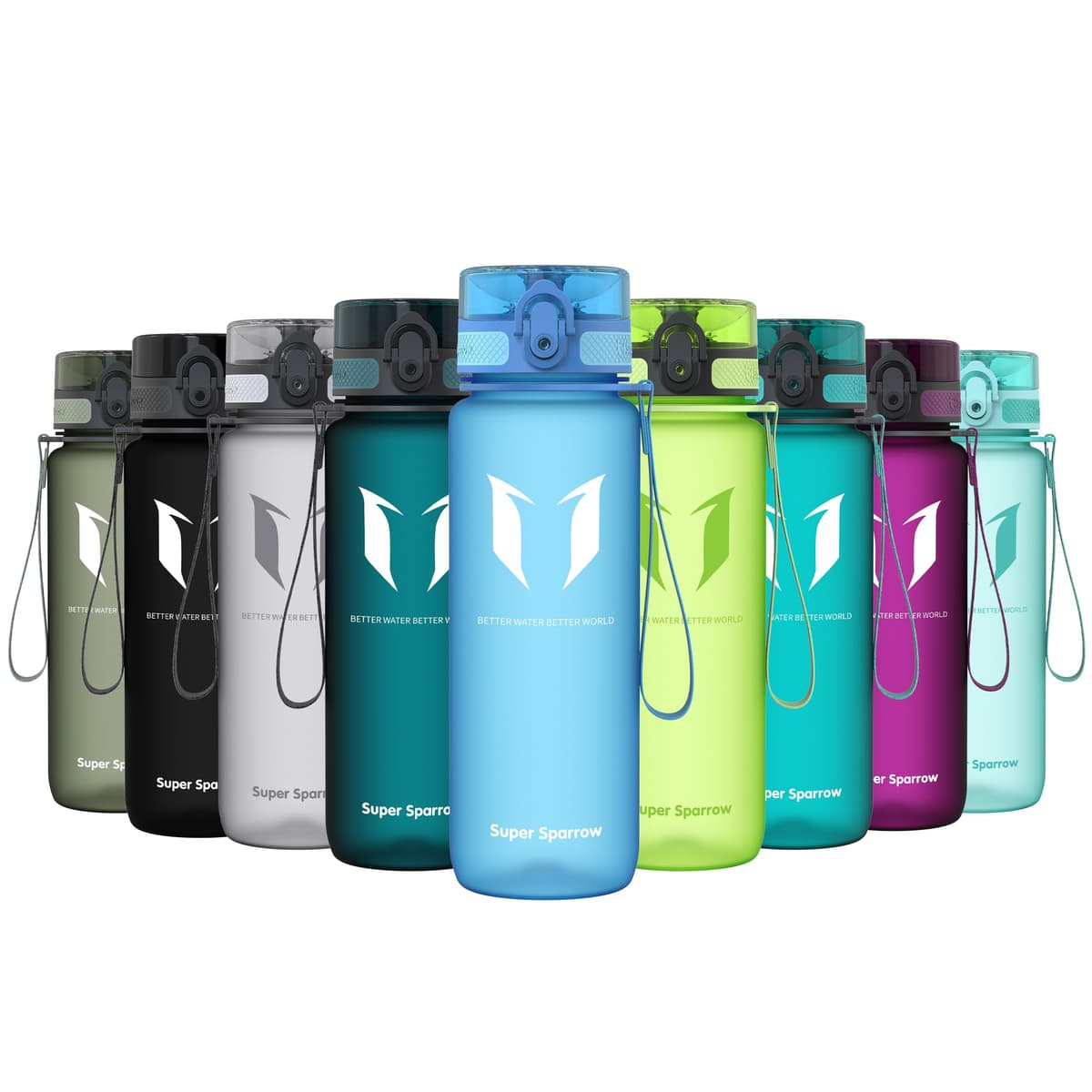 Super Sparrow Botella de Agua Deportiva -350ml & 500ml & 750ml & 1000ml - Sin BPA — view 89
