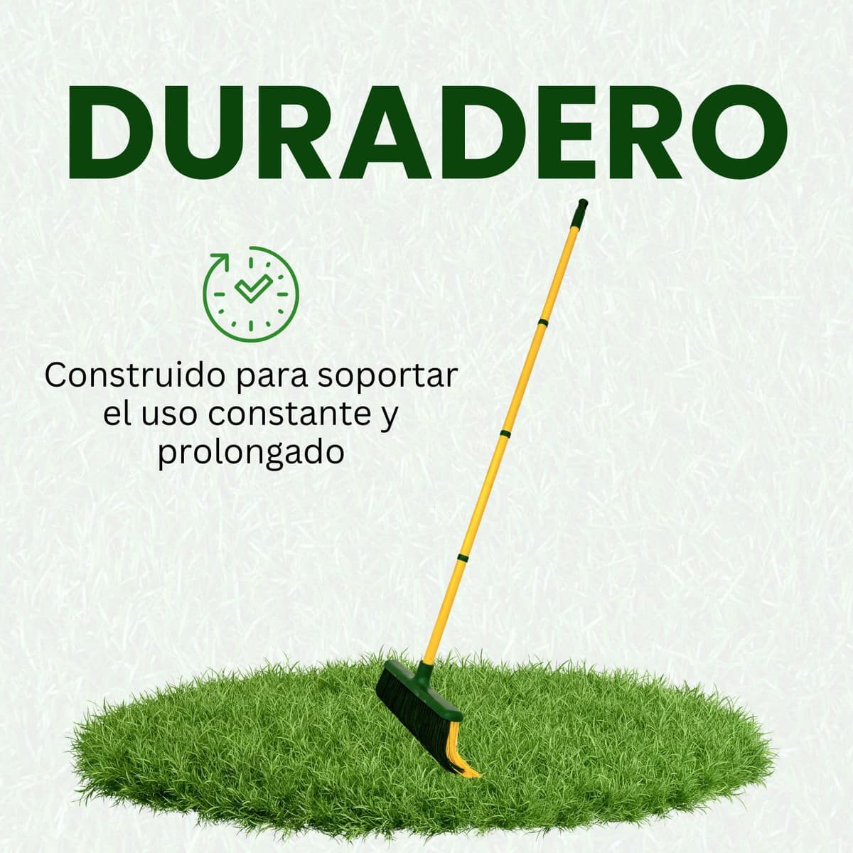 PLANTAWA Cepillo para Césped Artificial con Mango Extensible Desmontable 0,80–1,40 m | Limpieza, Peinado y Mantenimiento de Césped Sintético, Alfombrillas y Jardín — view 4