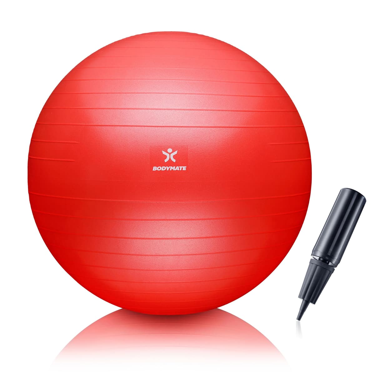 BODYMATE Pelota de Ejercicio para Fitnes con Sistema antirreventones | con bombín | Bola de Yoga Pilates y Ejercicio | Balón para Sentarse | Balon de Ejercicio para Fitness — view 15