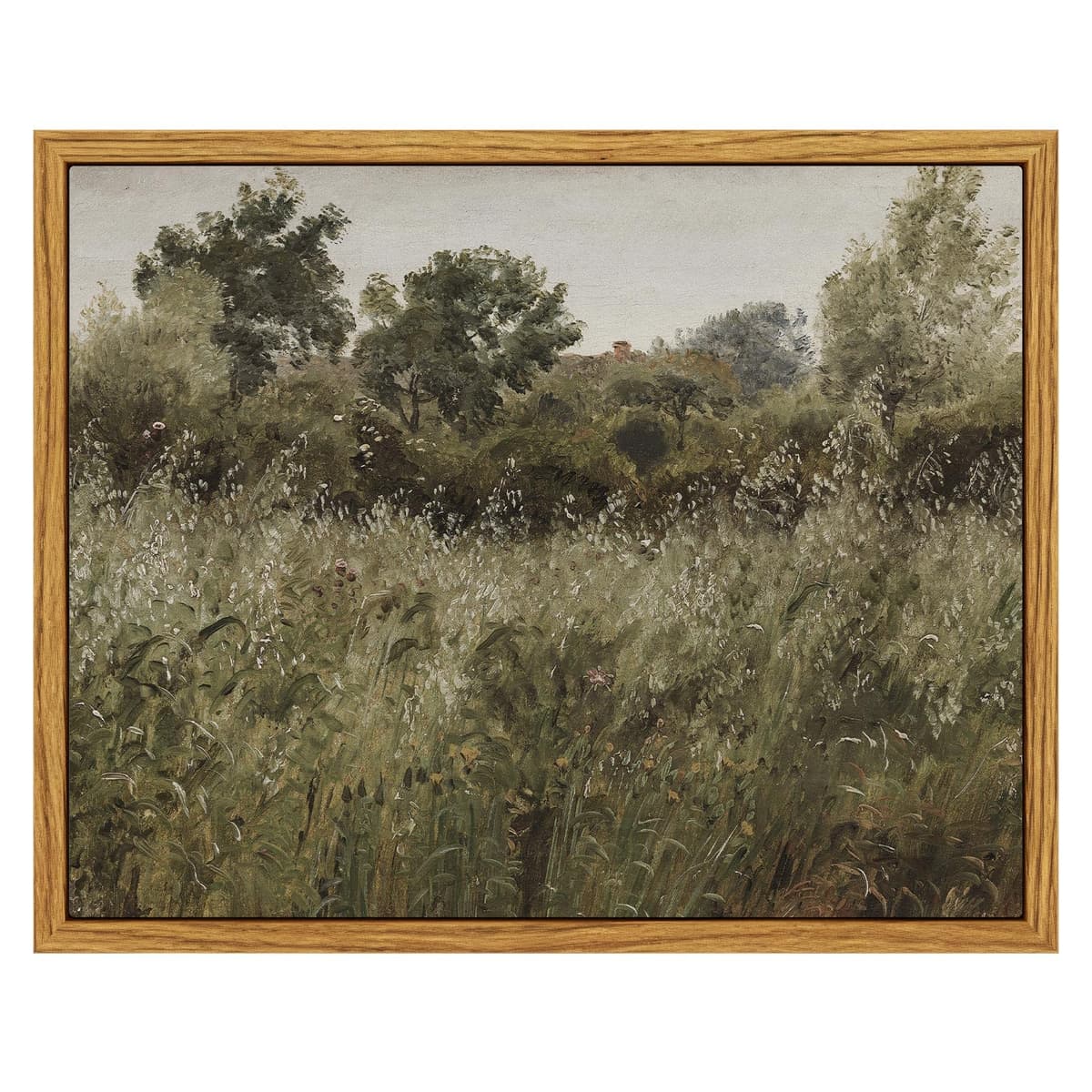 InSimSea Framed Canvas Wall Art, Meadow with Flowers Painting, Landscape for Living Room, Bedroom, Home, Bathroom Decor, 8x10 — view 20