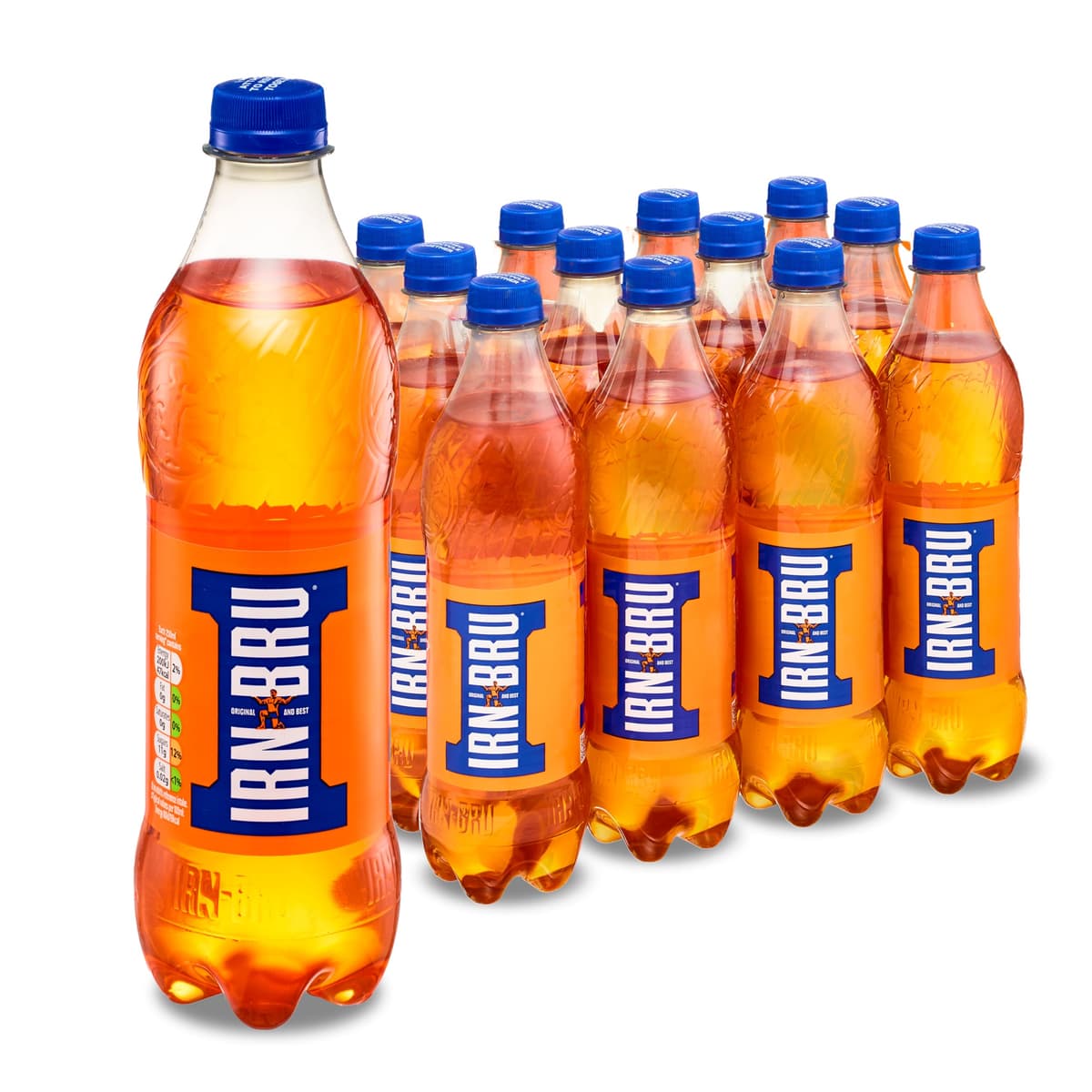 IRN-BRU Regular, 24 Pack Iconic Flavoured Fizzy Drinks Multipack Cans - 24 x 330ml Cans — view 10