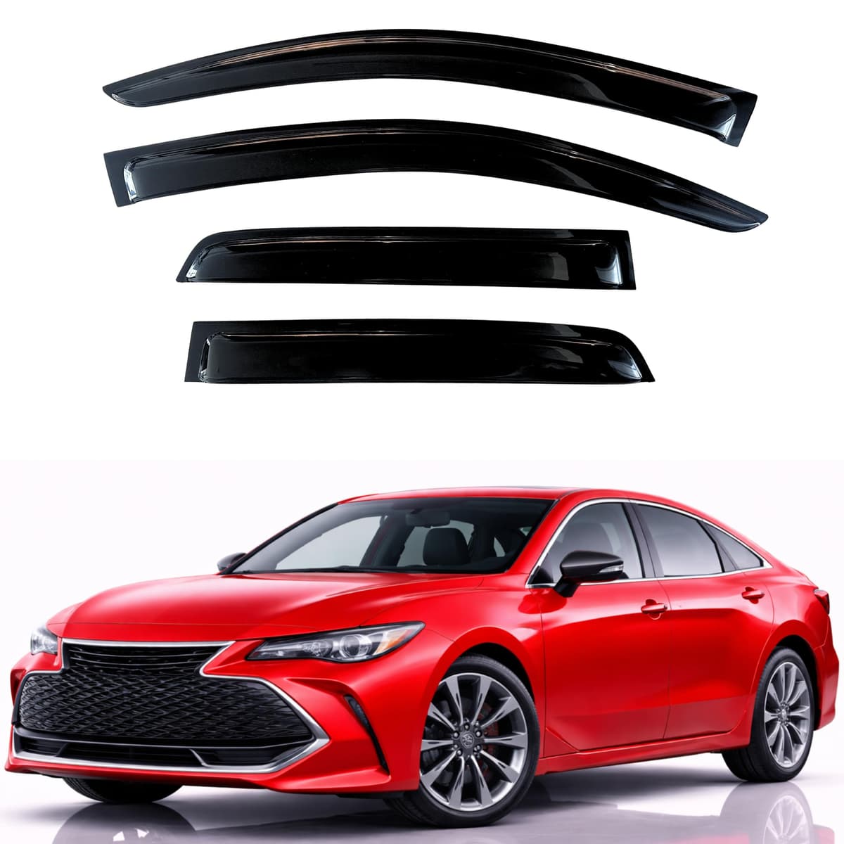 KPY Rain Guards Fit for 2006-2013 Lexus IS250 IS350, Out-Channel Window Visors Vent Wind Deflectors 4PC, Car Accessories for 06-13 Lexus is Series — view 146