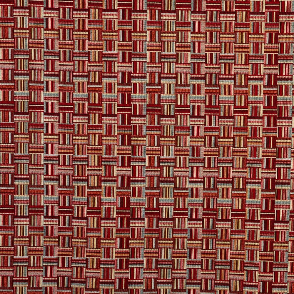 Kt KILOtela - Tela Tapicería, Jacquard Gobelino, Tapizar Sillas, Cojines, Cabecero, Sofá, Bolsos, Resistente al Desgaste, Costura, 100 cm Largo x 280 cm Ancho, Geométrico, Multicolor, 1 metro — view 58