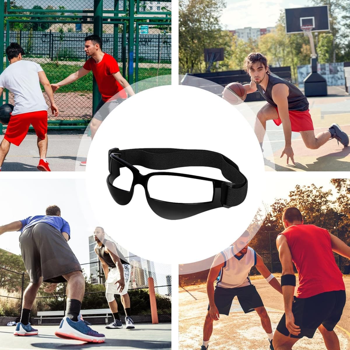 Generisch Gafas de baloncesto, gafas deportivas portátiles, gafas de regateo, especificaciones protectoras para regatear, equipo de entrenamiento de baloncesto — view 4