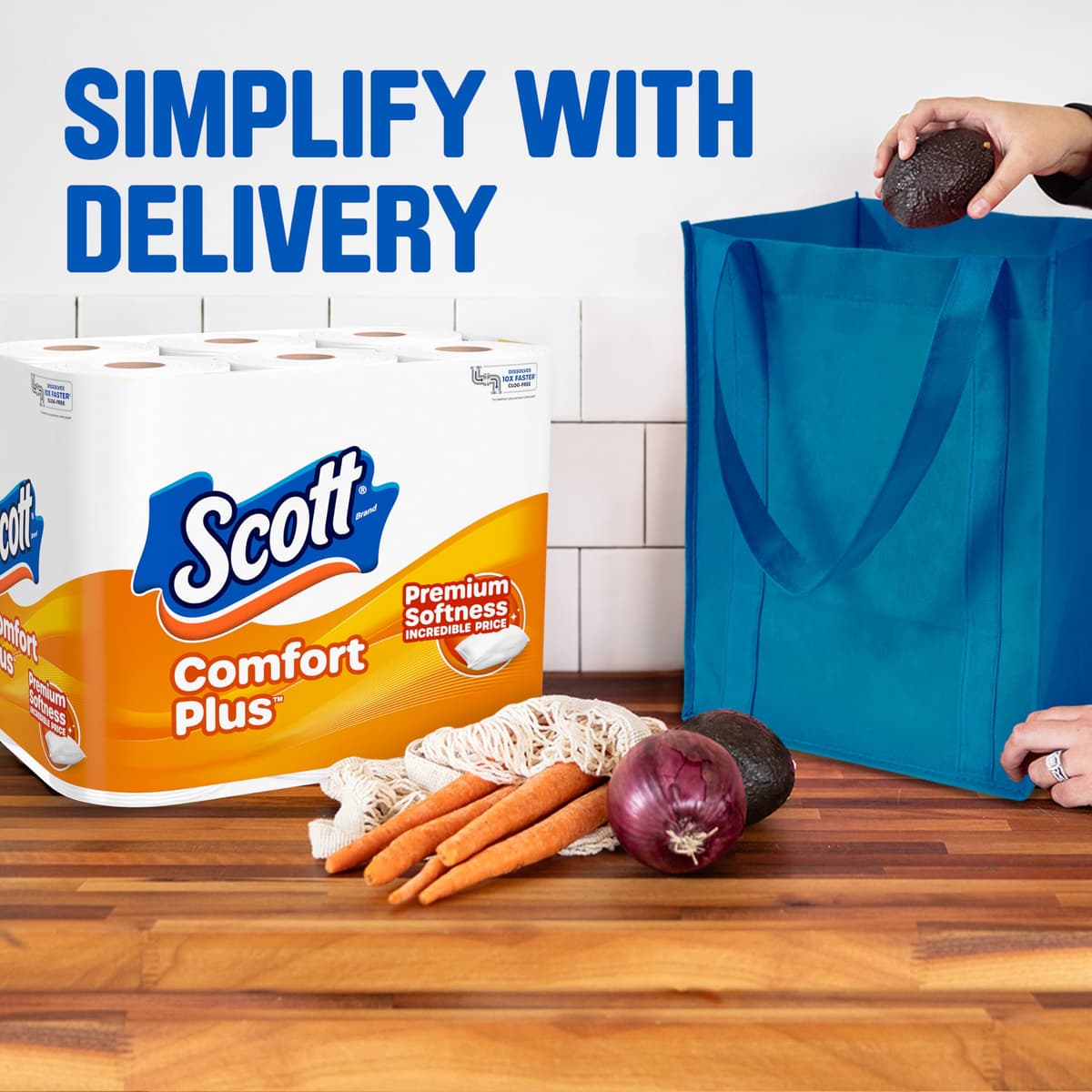 Scott Comfortplus Toilet Paper, Double Roll, Bath Tissue, 18 Count — view 32