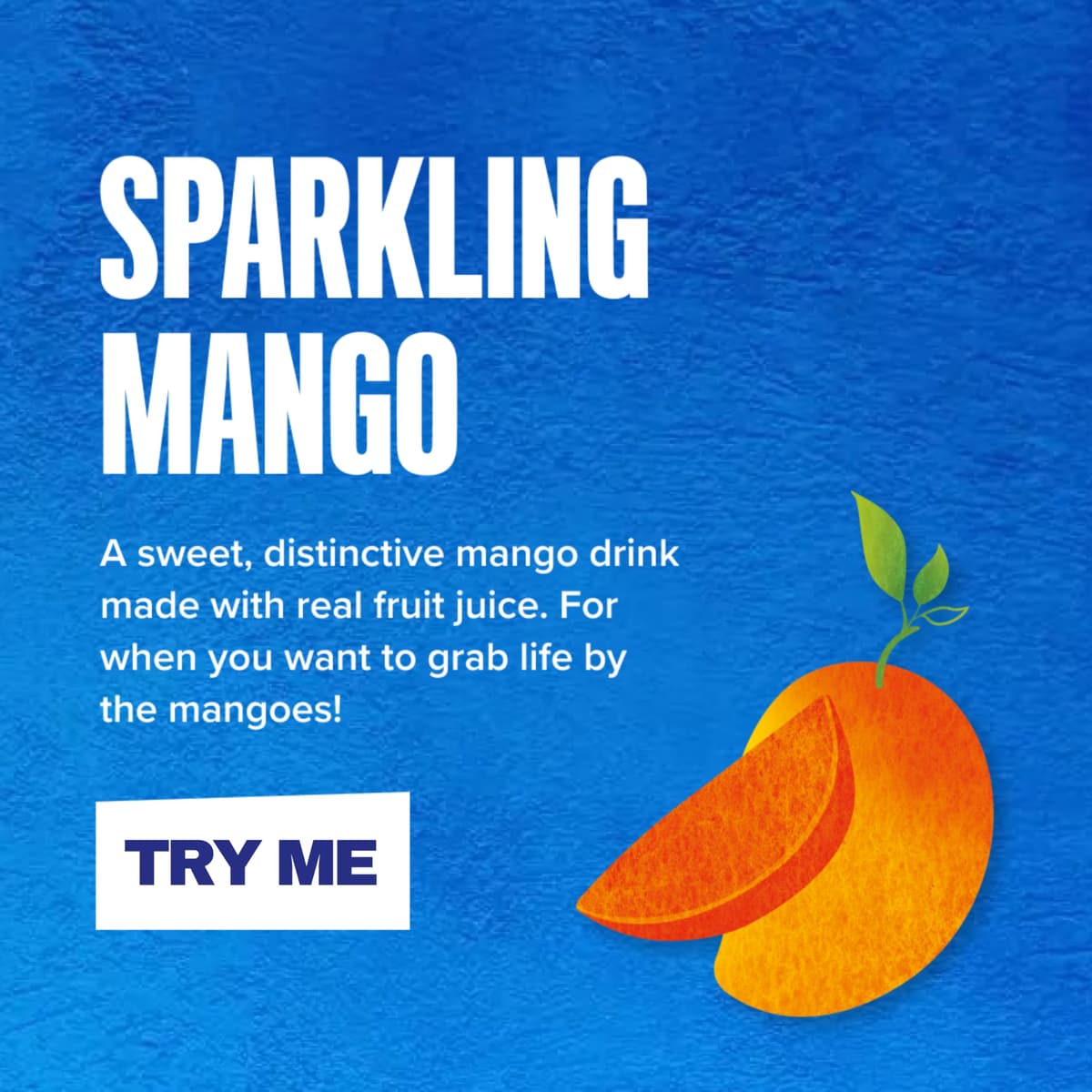 Rubicon 24 Pack Sparkling Mango Flavoured Fizzy Drink with Real Fruit Juice, Handpicked Fruits for a Temptingly Intense Taste "Made of Different Stuff" - 24 x 330ml Cans — view 4
