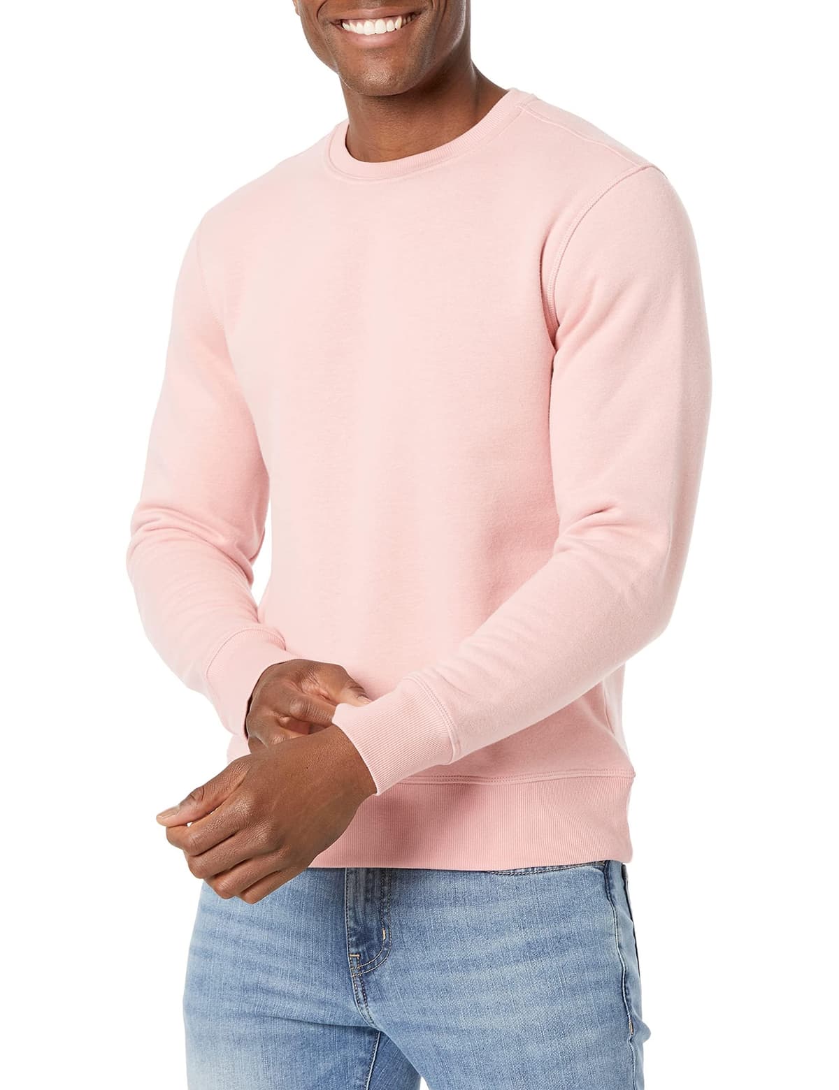 Amazon Essentials Hombre Sudadera de Forro Polar con Cuello Redondo (Disponible en Tallas Grandes y Largos Especiales)