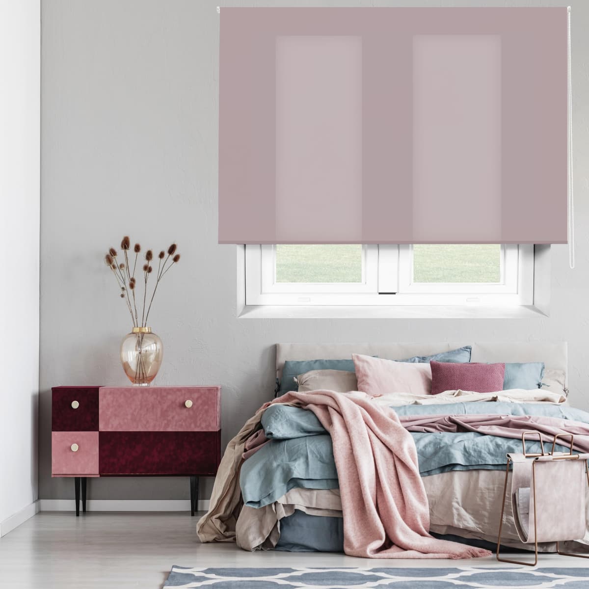 Blindecor Ara | Estor enrollable translúcido liso - Blanco Roto, 160 x 175 cm (ancho por alto) | Tamaño de la Tela 157 x 170 cm | Estores para ventanas — view 17