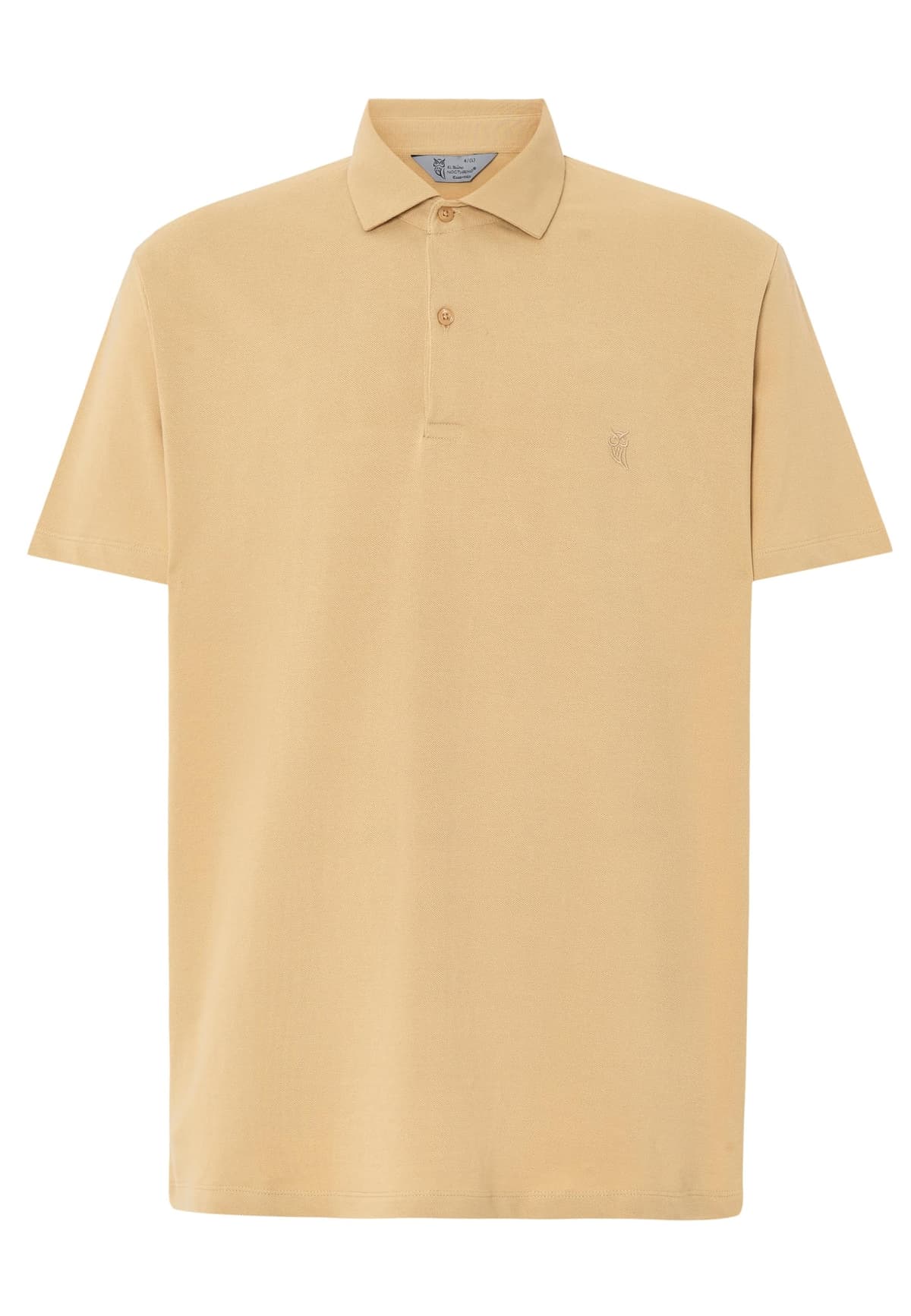 El Búho Nocturno Polo Hombre Manga Corta Algodón 100% Piqué Liso - Cuello Italiano Spread Firme Elegante - Regular Fit Holgado Largo - Deporte Casual Vestir Tallas Grandes S-5XL — view 8