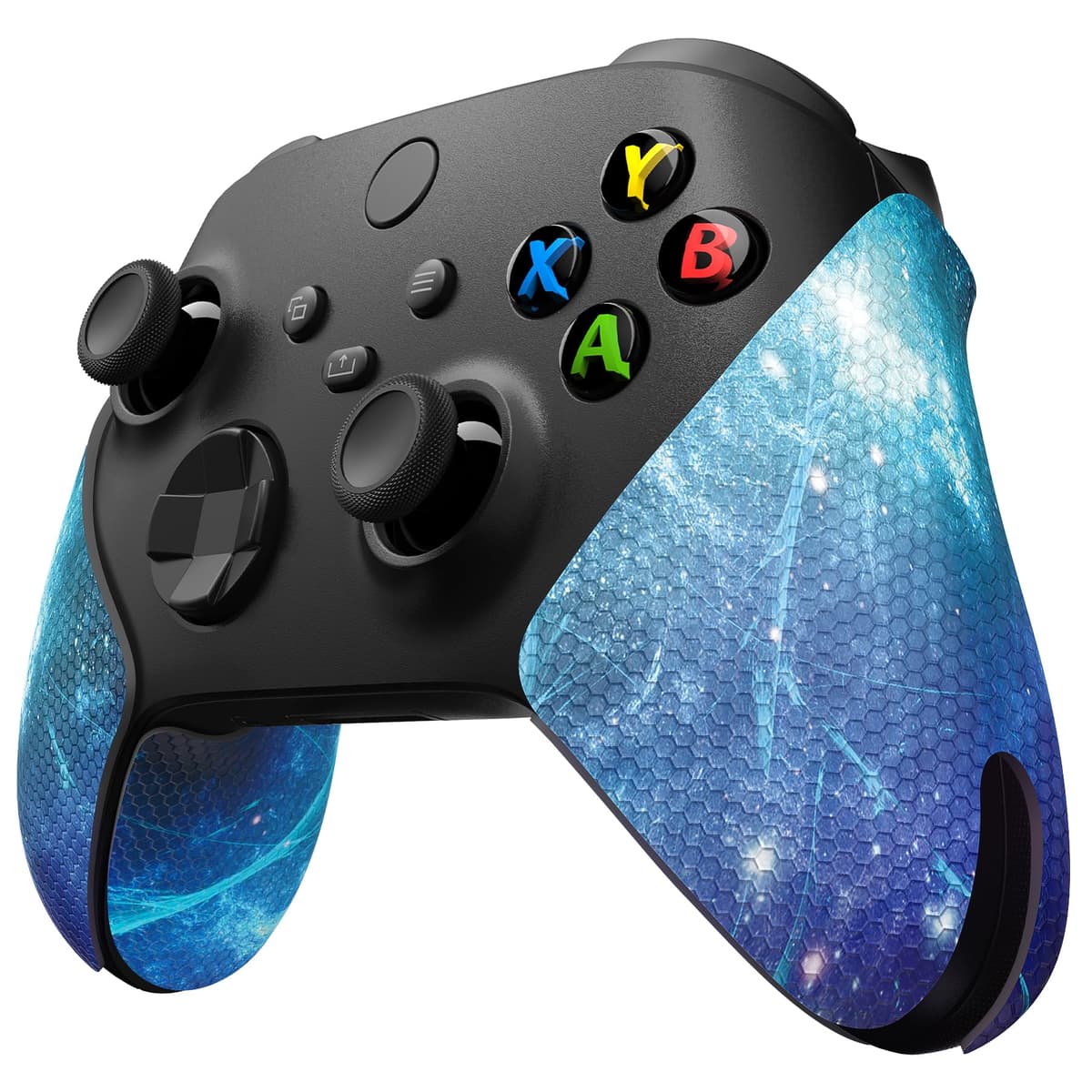 eXtremeRate PlayVital Soft Rubber Grip for Xbox Series X/S Controller - Anti-Slip Sweat-Absorbent Handle Pads, Non-Slip Textured Cover (Green Storm Thunder) — view 17
