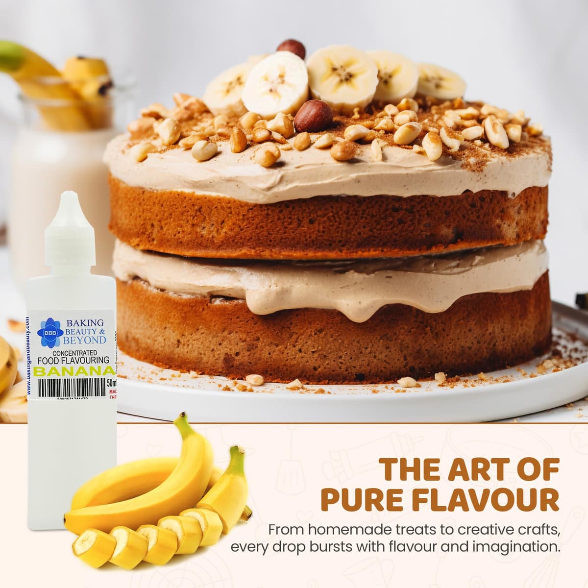 Baking Beauty and Beyond Concentrated Food Flavouring - Banana (50ml) — view 4