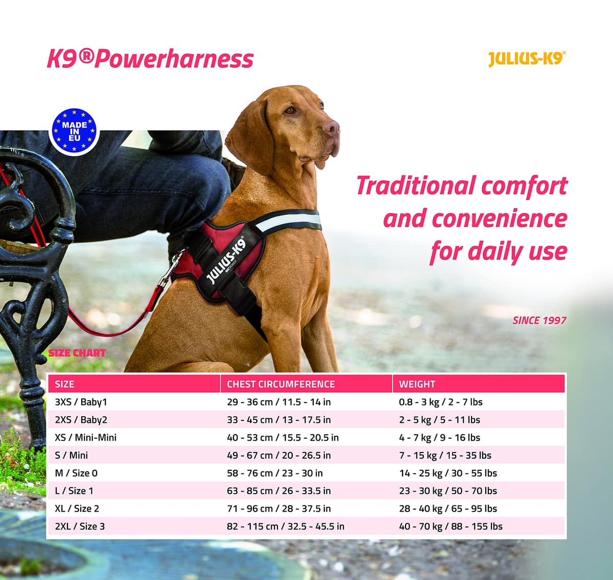 JULIUS-K9Powerharness, Size: S/Mini, Black — view 5