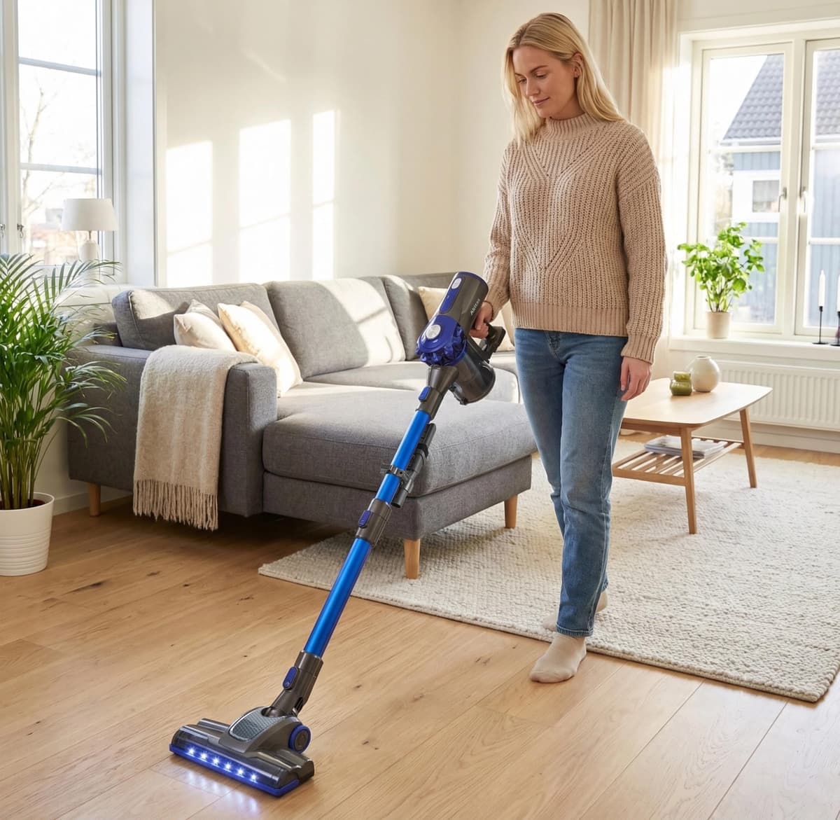 Akitas V8 3-in-1 Cordless Hoover Vacuum Cleaner Handheld & Upright Lightweight 22.2 V 150 W, Rechargeable Lithium Battery for Floors Carpets and Pet Hair — view 2
