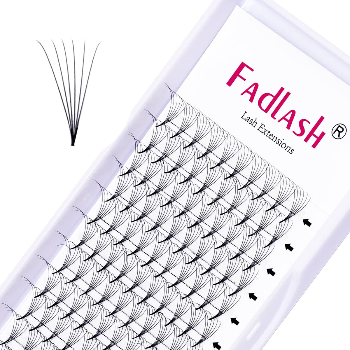 Volumen Ruso 6D 0.07mm C Curl 10mm Prefabricados Extensiones de Pestañas Volume Lashes Extension Ruso Pestañas