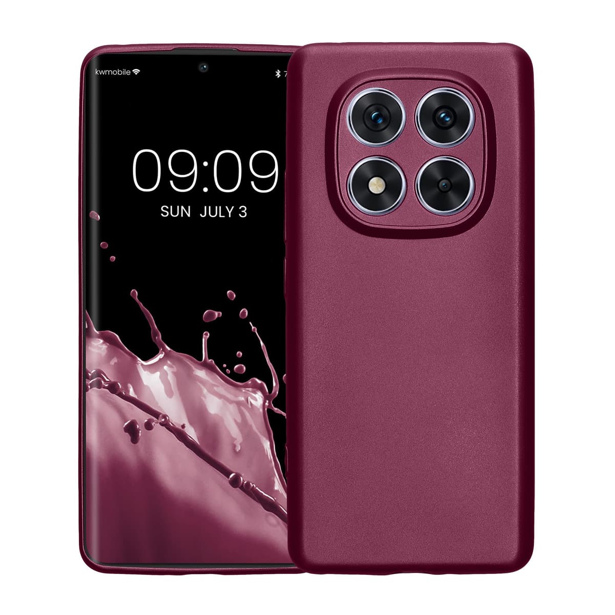 kwmobile Carcasa Compatible con Xiaomi Redmi Note 14 Pro 5G / Poco X7 Funda - Funda Ultrafina de TPU con Bordes elevados - Lavanda Metalizado — view 8