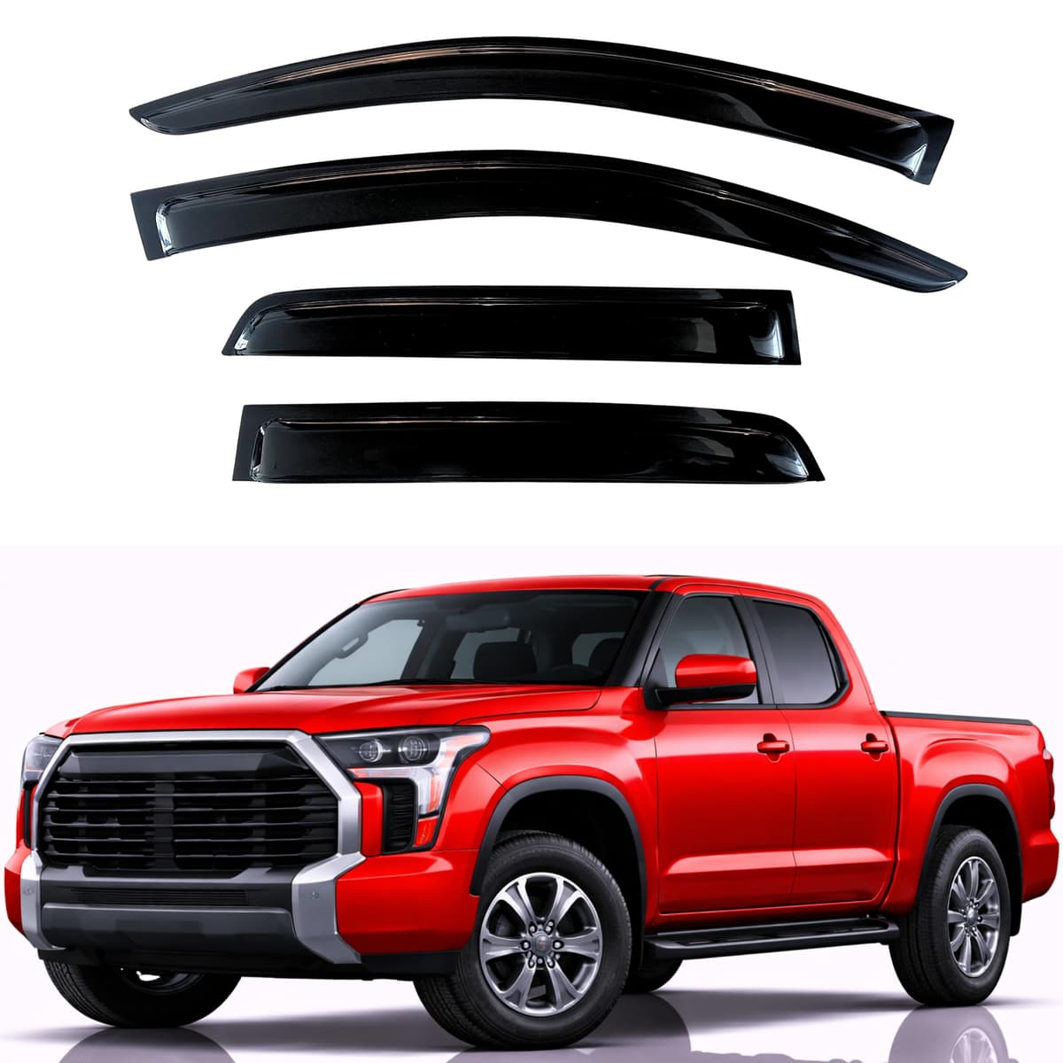 KPY Rain Guards Fit for 2006-2013 Lexus IS250 IS350, Out-Channel Window Visors Vent Wind Deflectors 4PC, Car Accessories for 06-13 Lexus is Series — view 143