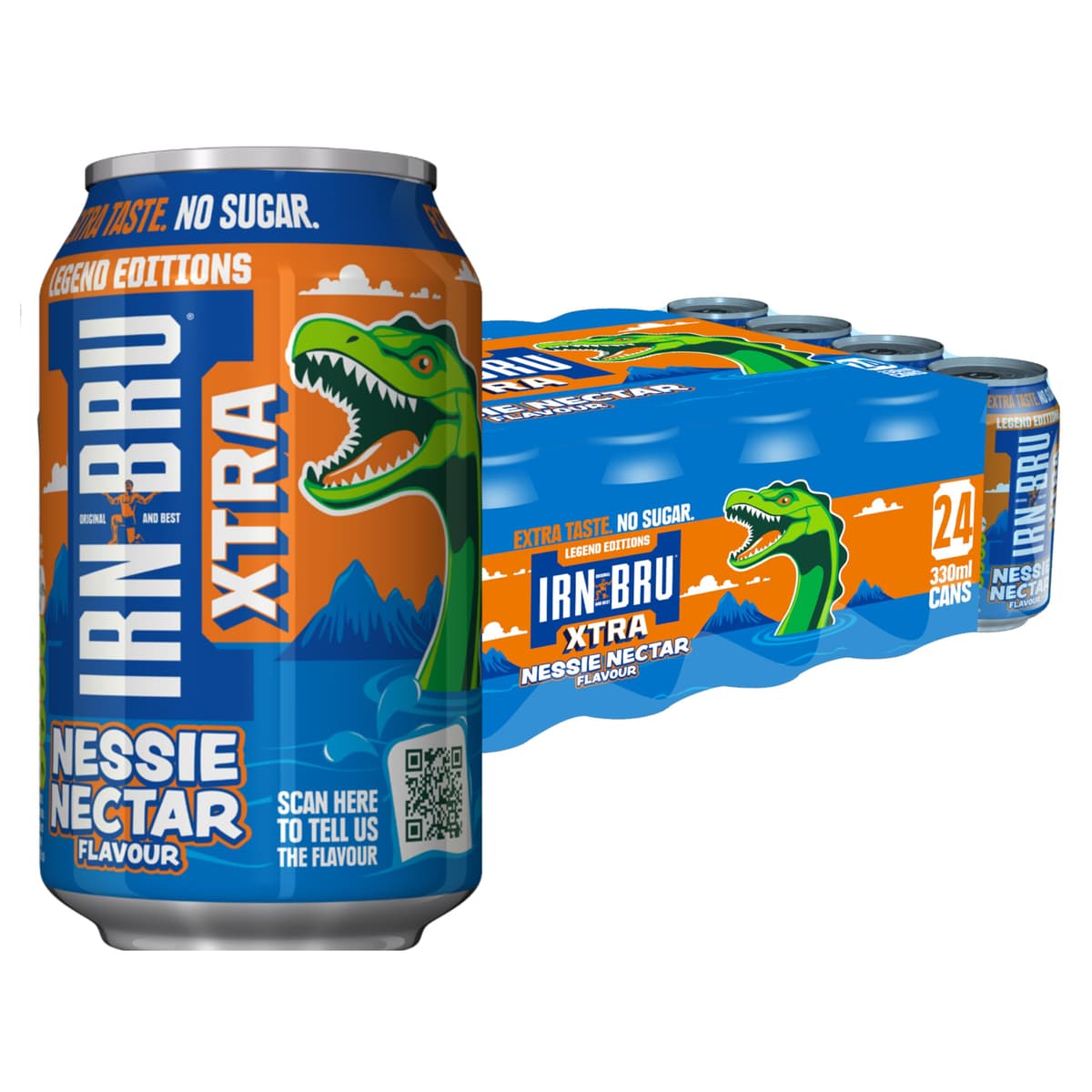 IRN-BRU Regular, 24 Pack Iconic Flavoured Fizzy Drinks Multipack Cans - 24 x 330ml Cans — view 22