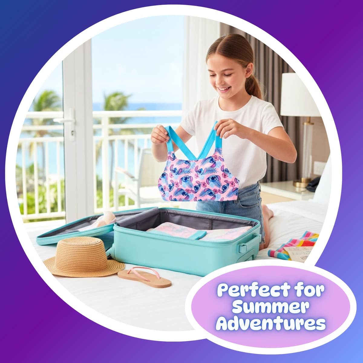 Disney Stitch Bikini para Niña, Bañador de Dos Piezas Verano Infantil Adolescentes, Tallas 6 a 12 Años — view 5
