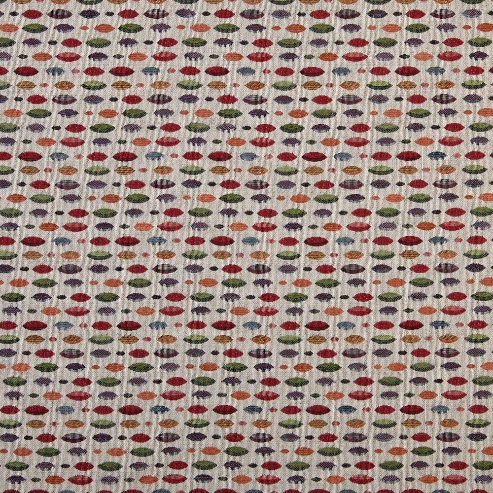 Kt KILOtela - Tela Tapicería, Jacquard Gobelino, Tapizar Sillas, Cojines, Cabecero, Sofá, Bolsos, Resistente al Desgaste, Costura, 100 cm Largo x 280 cm Ancho, Geométrico, Multicolor, 1 metro — view 68