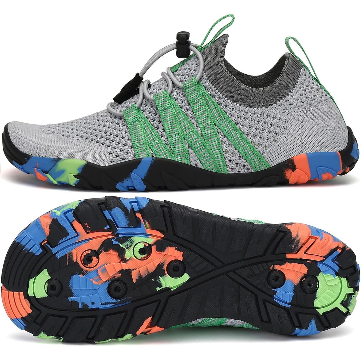 SAGUARO Escarpines Niño Niña Zapatillas de Agua Respirable Zapatos Agua Antideslizante Zapatillas Playa Escarpines Piscina Calzado para Natacion Surf Acuaticas,Gr 24-36 EU