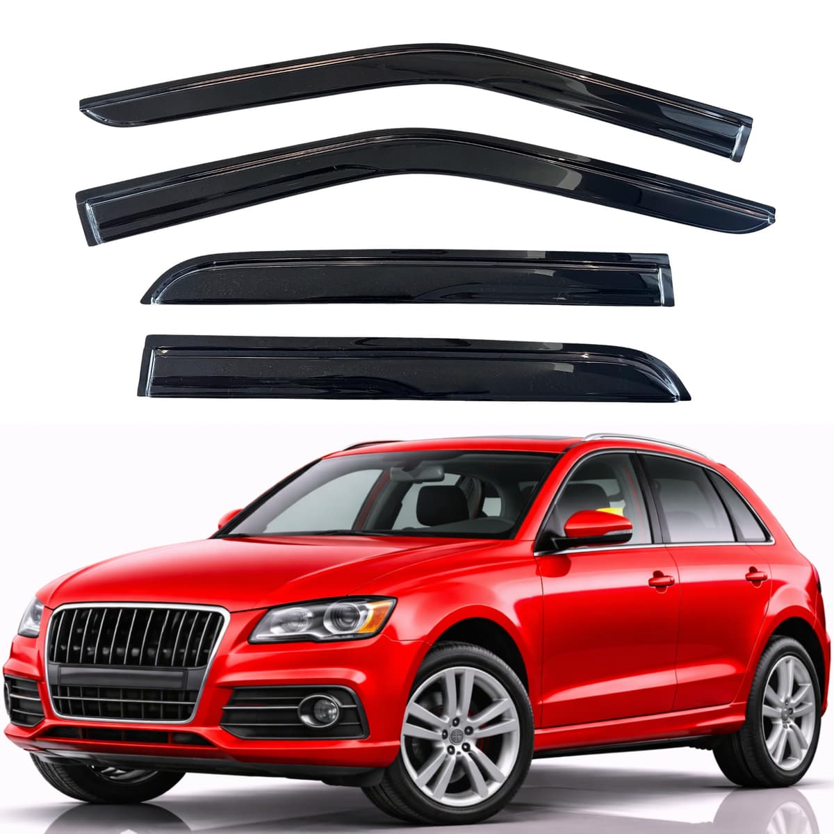 KPY Rain Guards Fit for 2006-2013 Lexus IS250 IS350, Out-Channel Window Visors Vent Wind Deflectors 4PC, Car Accessories for 06-13 Lexus is Series — view 246