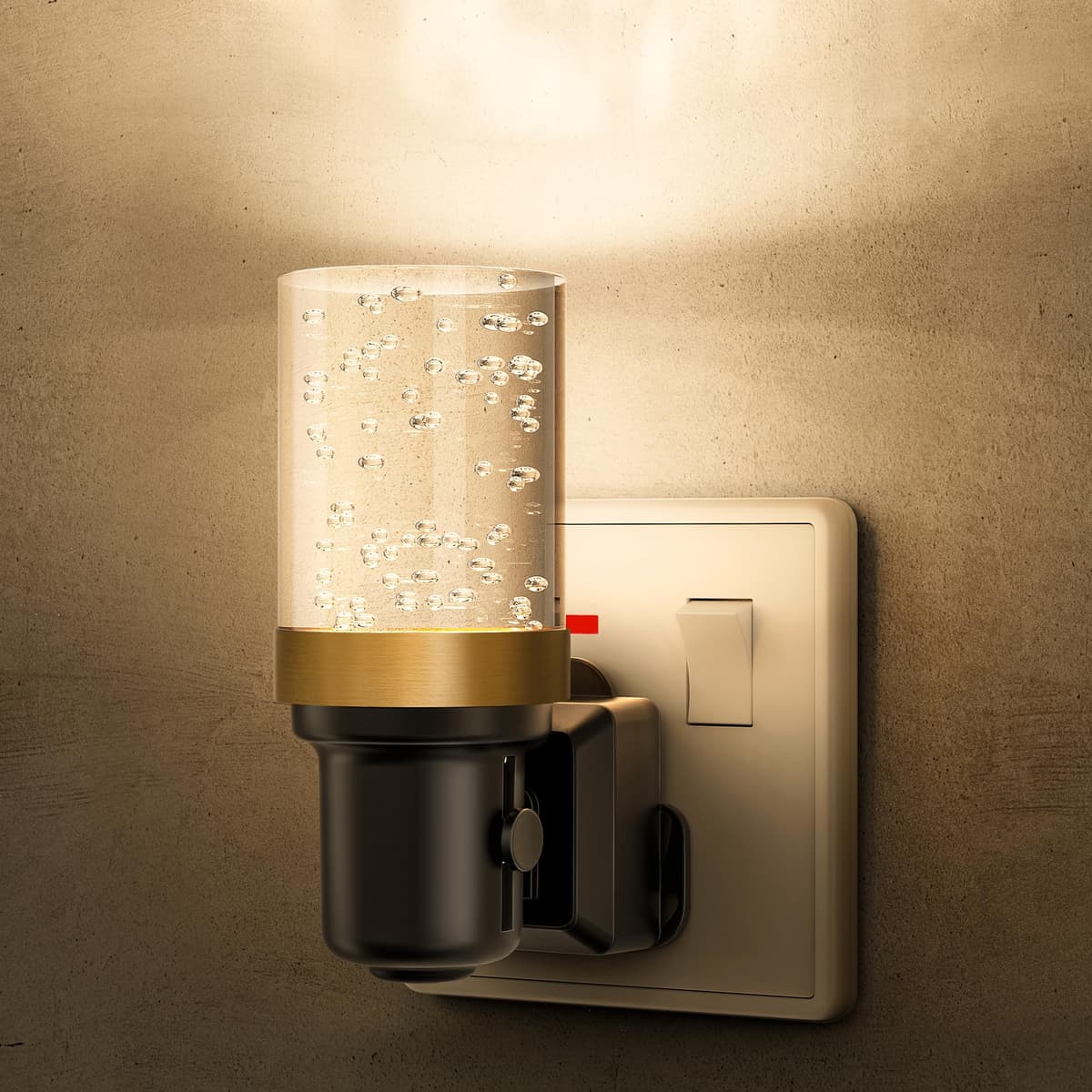LOHAS-LED Night Light Plug in Wall, Night Light with Dusk-to-Dawn Sensor, 0-100LM Dimmable, Warm White 3000K, Modern Nightlight Plug in Wall for Hallway, Bathroom, Stairway — view 9