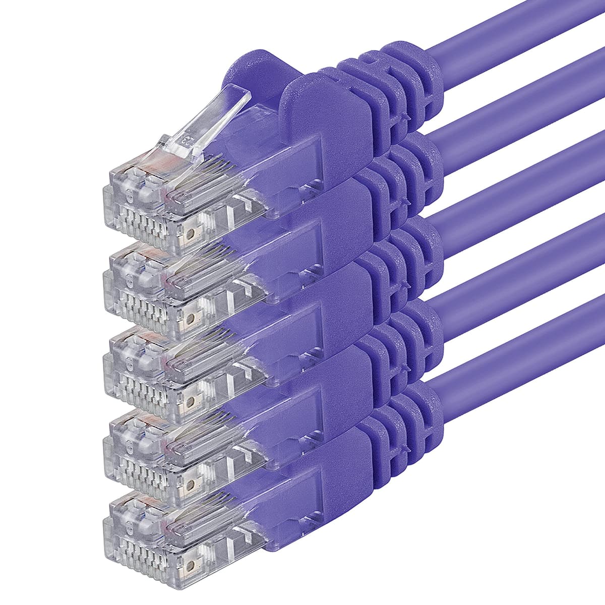 1aTTack.de 0.25m - black - 10 pieces - (PACK) - CAT.6 CAT6 Ethernet LAN network cable 1000 Mbit/s patch cable — view 110