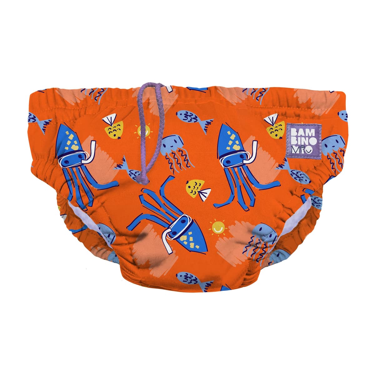 Bambino Mio Baby and Toddler Reusable Swim Nappy Pant, 2-3 Years, Whale Wharf, Boys and Girls — view 12