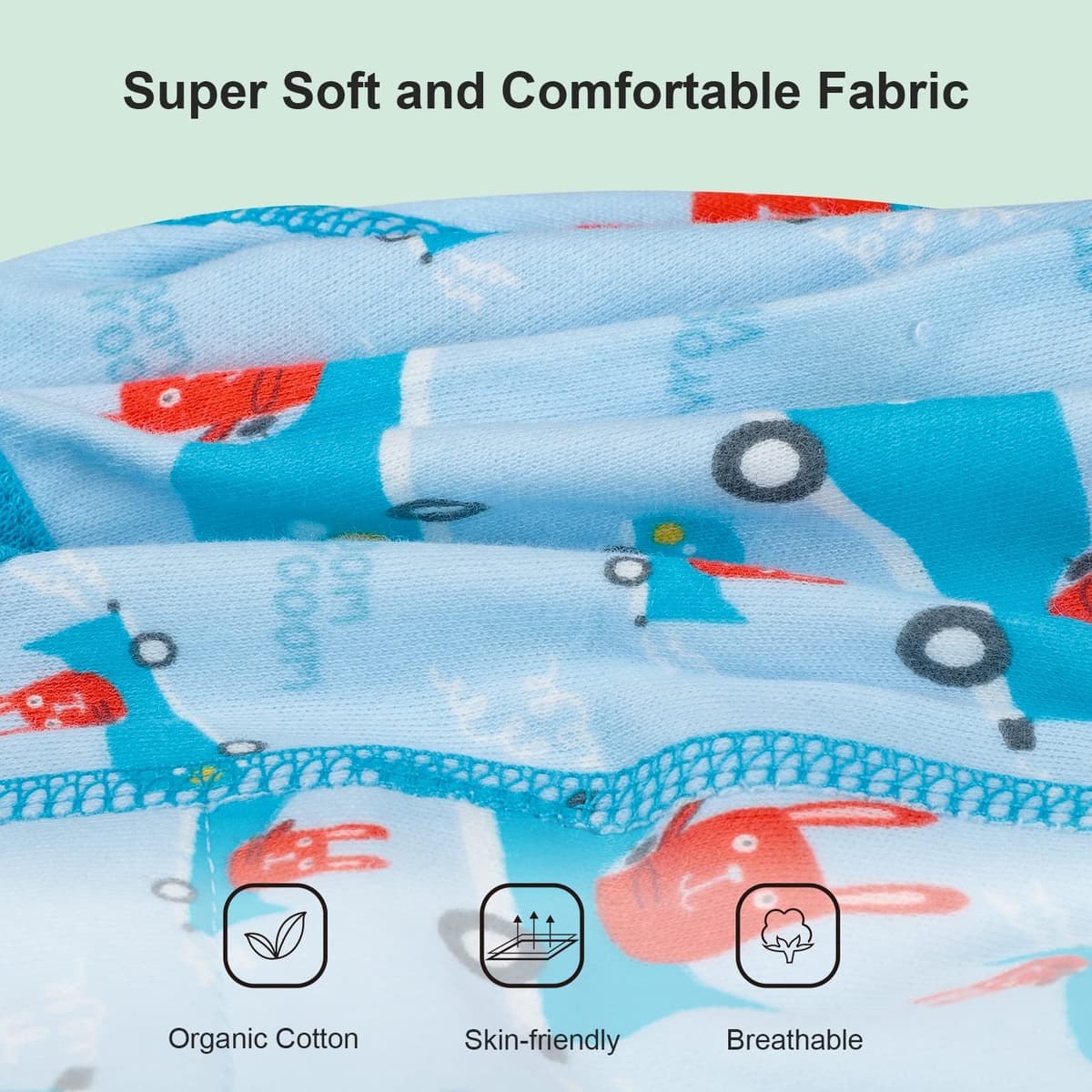 FLYISH DIRECT Calzones de Entrenamiento Pantalones de Entrenamiento para niños para niños y niñas, Calzoncillos de Entrenamiento para bebés de 4 Paquetes, para 2 a 6 años — view 5
