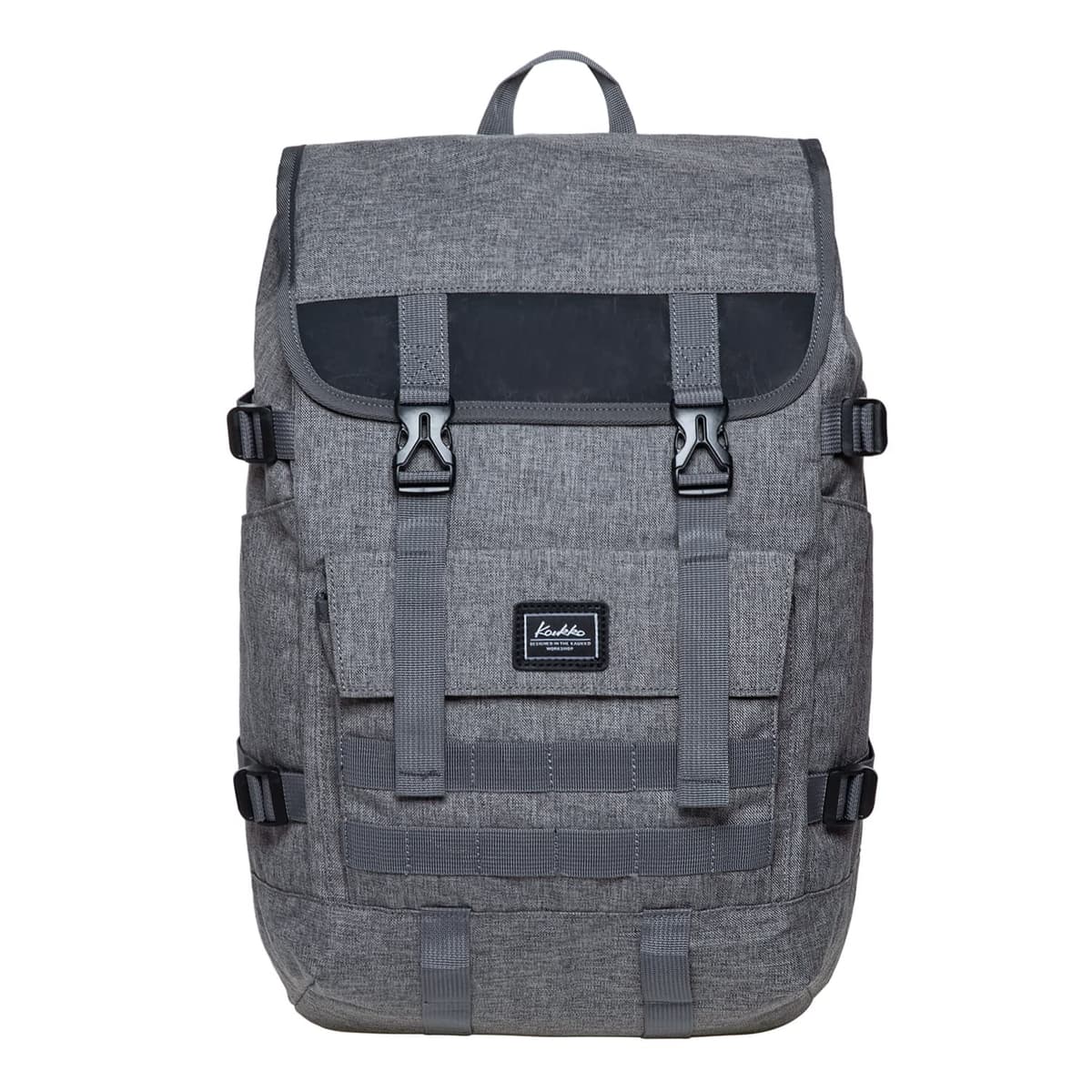 KAUKKO Mochila hermosa y bien pensada con compartimento para portátil de 15" para colegio, universidad, 22 l, Negro Jnl-ks24-03, talla única, Mochilas daypack — view 24