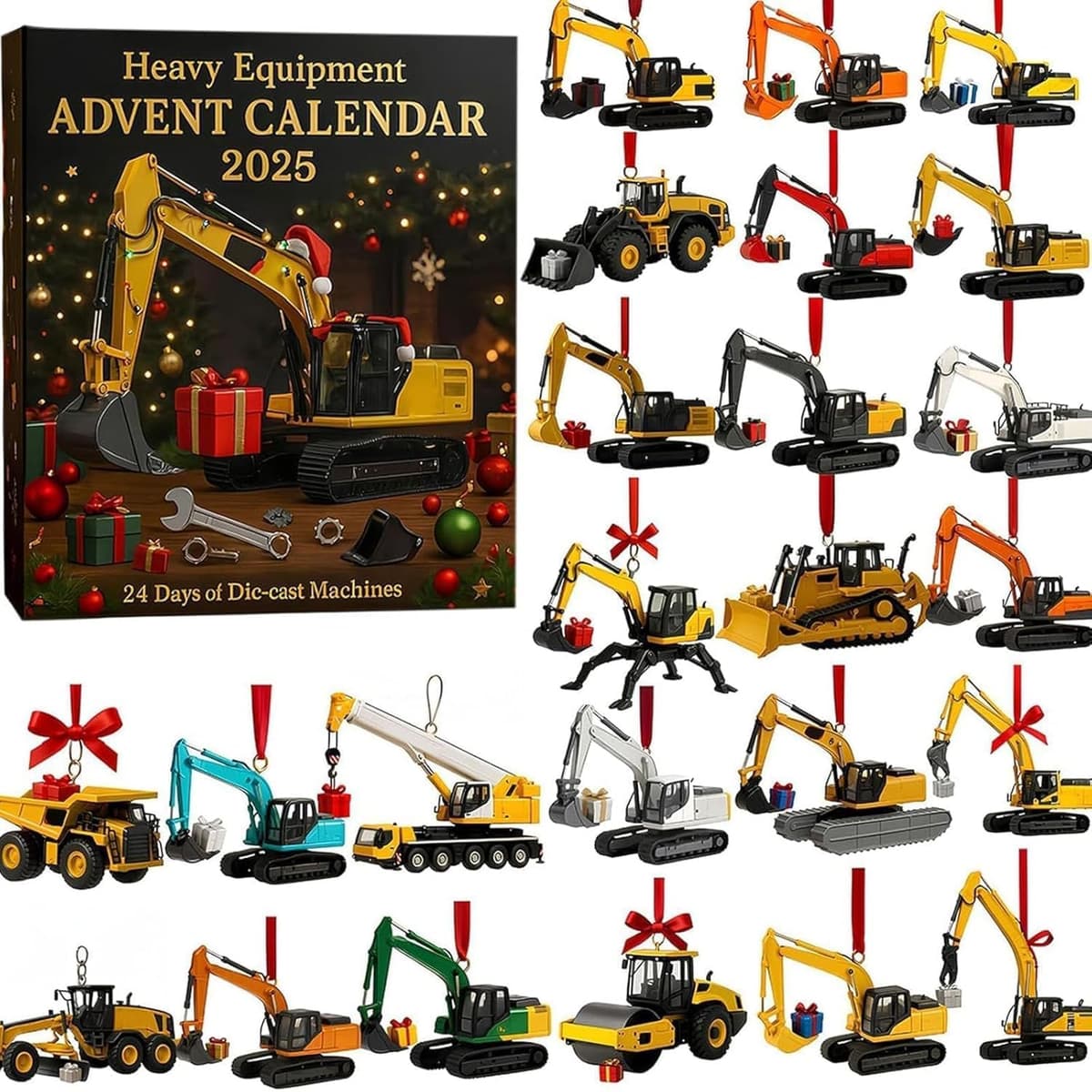 Calendario de Adviento de carreras 2025 y 2025, calendario de Adviento de Navidad para niños con muñeca y figuras, caja de cuenta regresiva de 24 días de Halloween con mini adornos y dijes colgantes — view 2