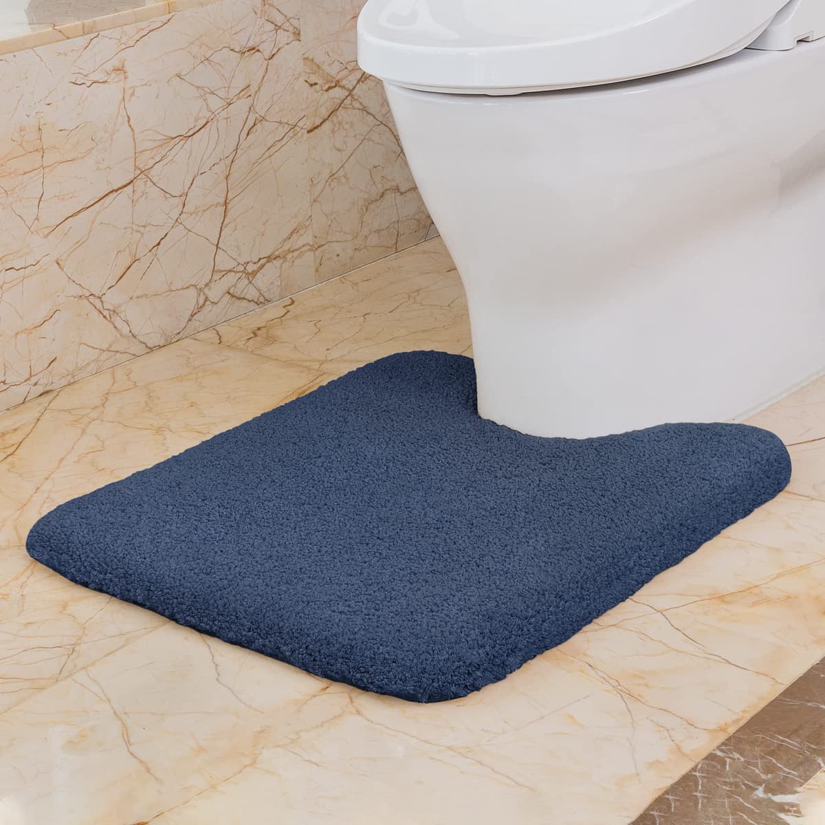 VANZAVANZU Alfombra de Ducha Antideslizante Espesa Absorbente Ultra Suave - Alfombrilla de Baño Mullido Microfibra, Lavable a Máquina - 40 x 60cm (Gris Claro) — view 36