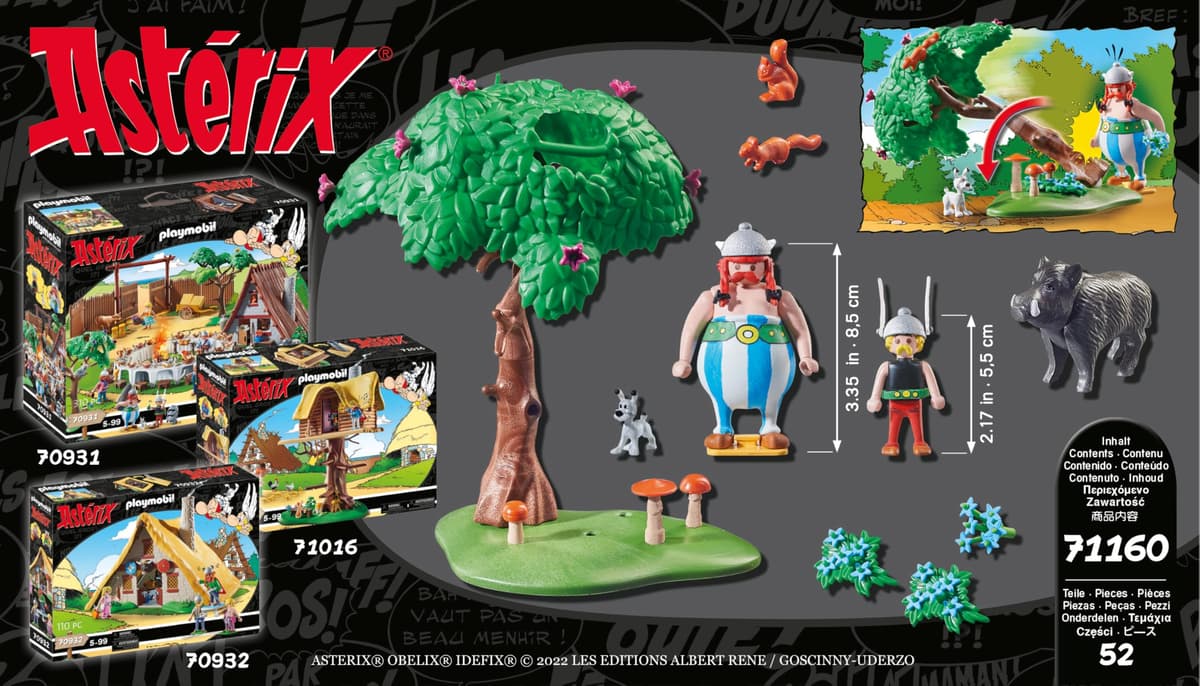 PLAYMOBIL 71160 Astérix La Caza del Jabalí, con Árbol Giratorio, Juguete para Niños a Partir de 5 Años, Multicolor — view 8