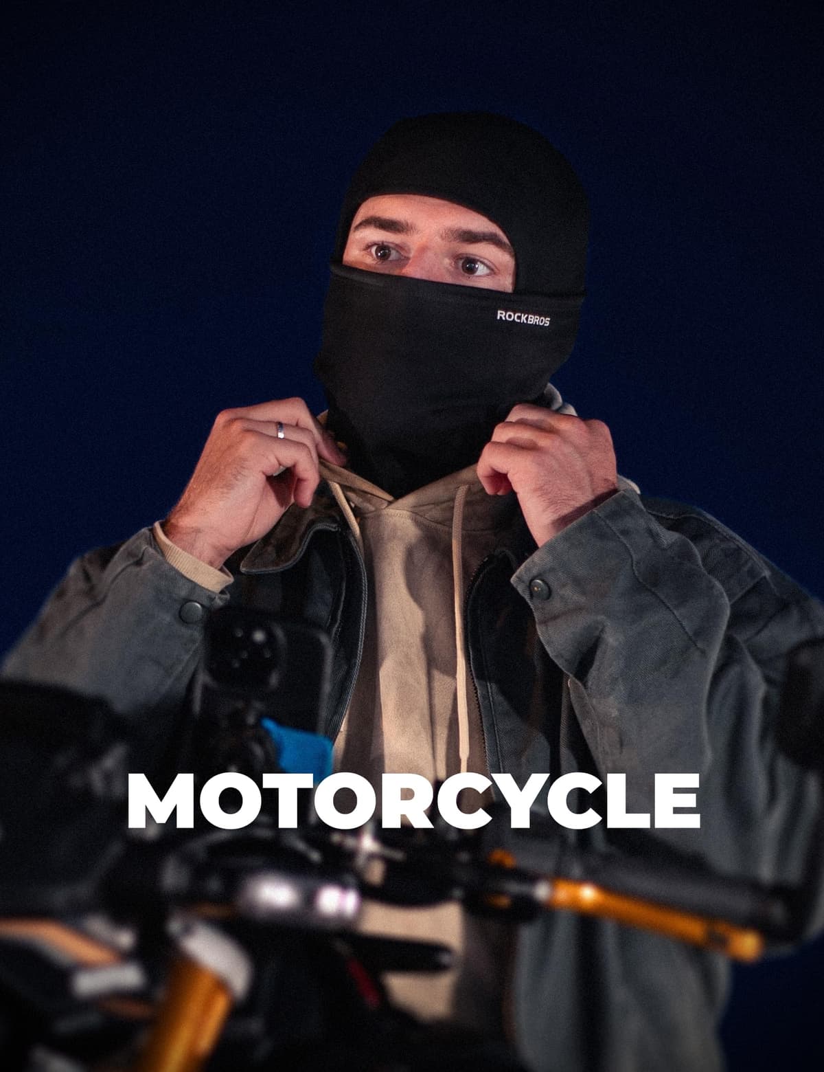 ROCKBROS Pasamontañas Anti Viento Transpirable para Deportes al Aire Libre Bicicleta Motocicleta Snowboard Esquí Ciclismo para Otoño Invierno Hombre y Mujer — view 5