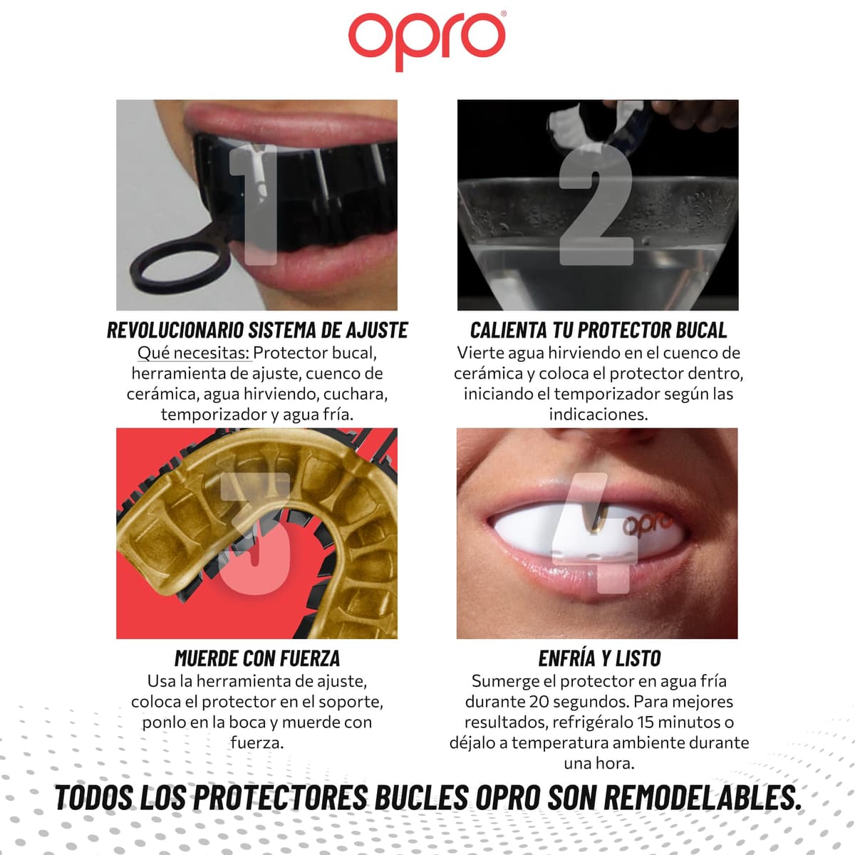 OPRO Protector bucal para brackets Gold Level, protector bucal deportivo con excelente comodidad, protección y ajuste, protector bucal para rugby, boxeo, lacrosse, MMA, artes marciales, hockey — view 5