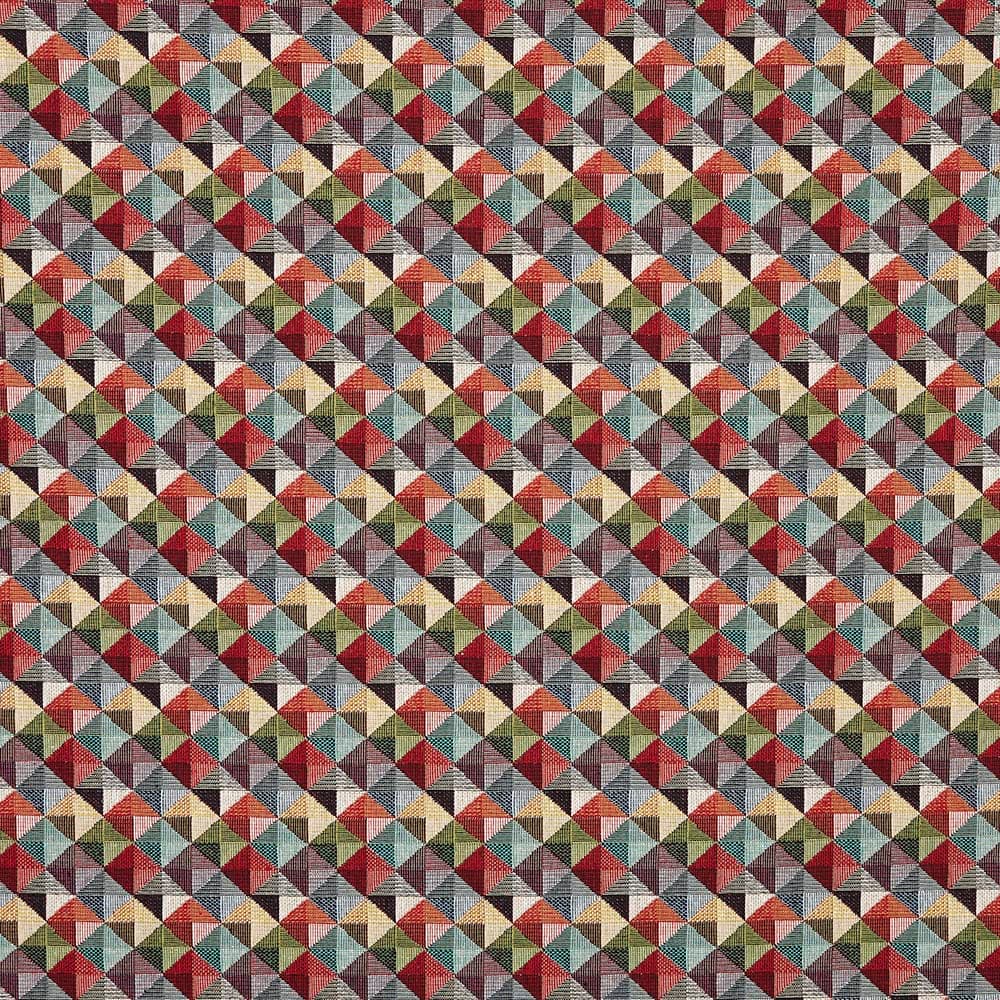 Kt KILOtela - Tela Tapicería, Jacquard Gobelino, Tapizar Sillas, Cojines, Cabecero, Sofá, Bolsos, Resistente al Desgaste, Costura, 100 cm Largo x 280 cm Ancho, Geométrico, Multicolor, 1 metro — view 60