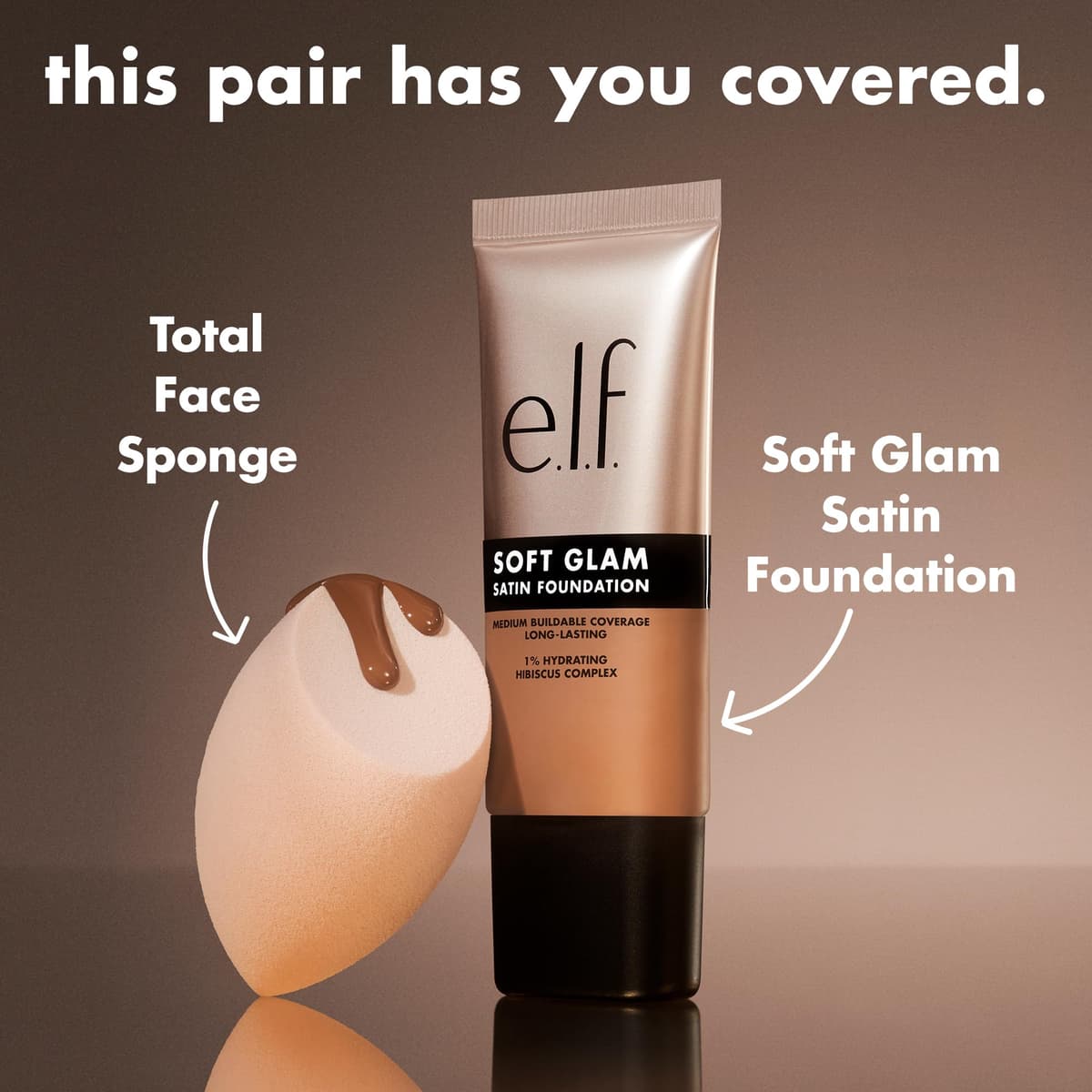 e.l.f. Soft Glam Foundation, Medium Coverage, Long-Lasting & Buildable Foundation For A Smooth, Satin Finish, Vegan & Cruelty-Free, 30 Medium Warm — view 8