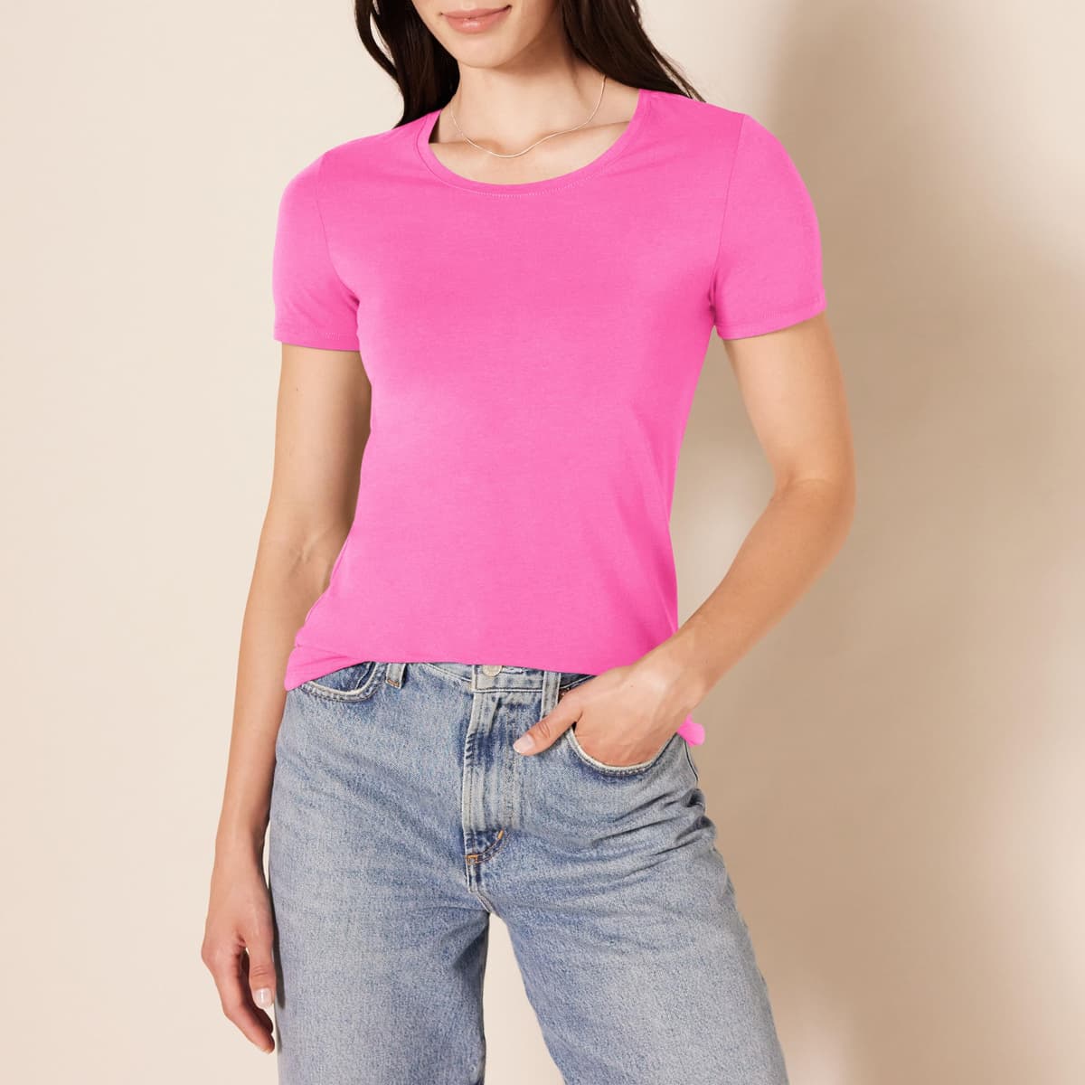 Amazon Essentials Women's Regular-Fit Short-Sleeve T-Shirt (Crewneck and V-Neck Options), Multipacks — view 181