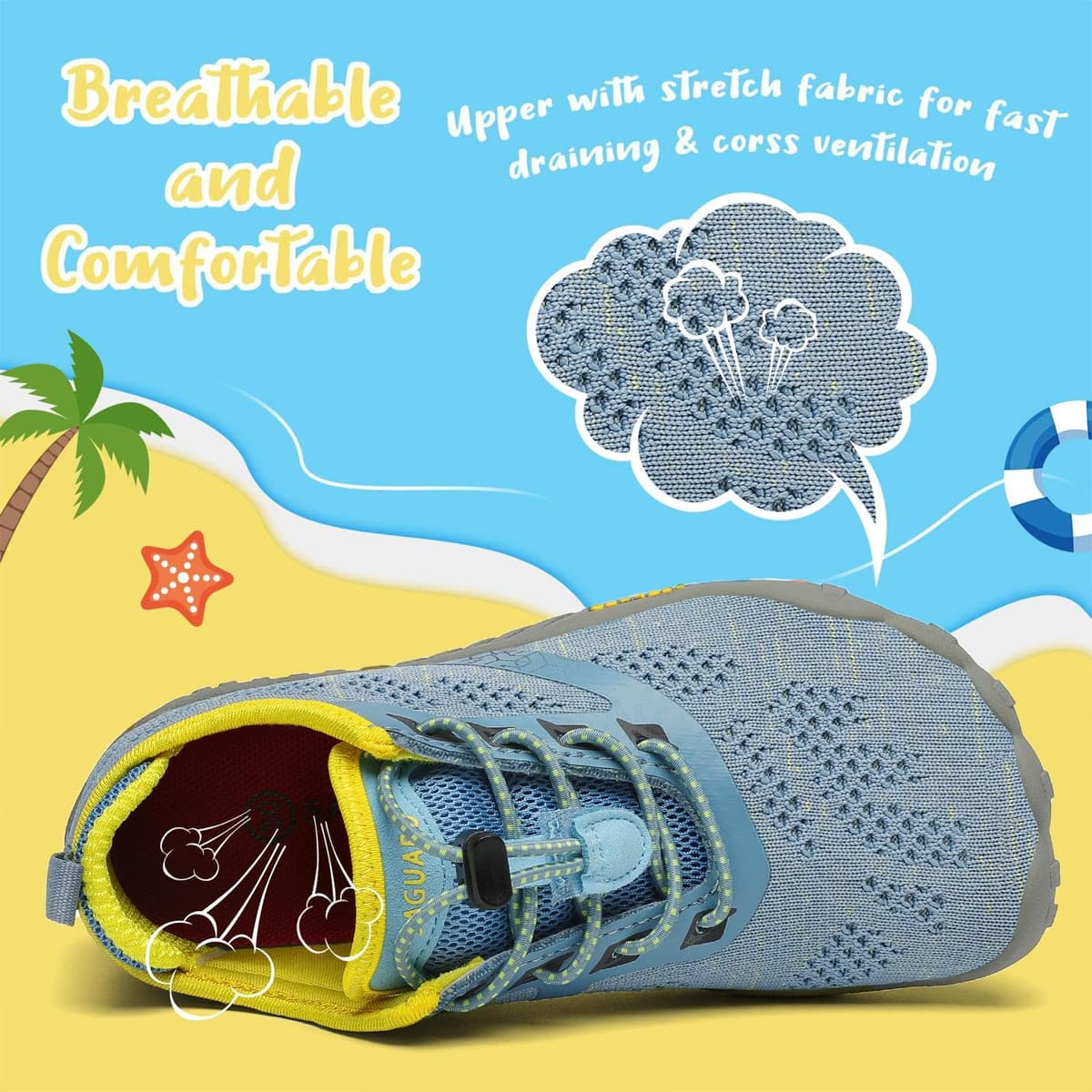 Saguaro Zapatos de Trail Niños Niñas Zapatos Deportivos Transpirable Antideslizante — view 2