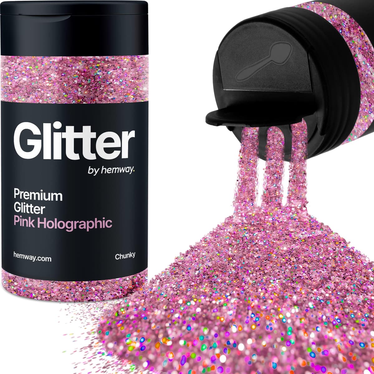 Light Rose Gold Glitter Shaker, 130g Ultrafine Glitter, Crafts 1/128" Metallic Flake Light Rose Gold Sequins, Resin & Epoxy Crafts, Decorating, Halloween, Christmas Nail, Face, Hemway — view 20