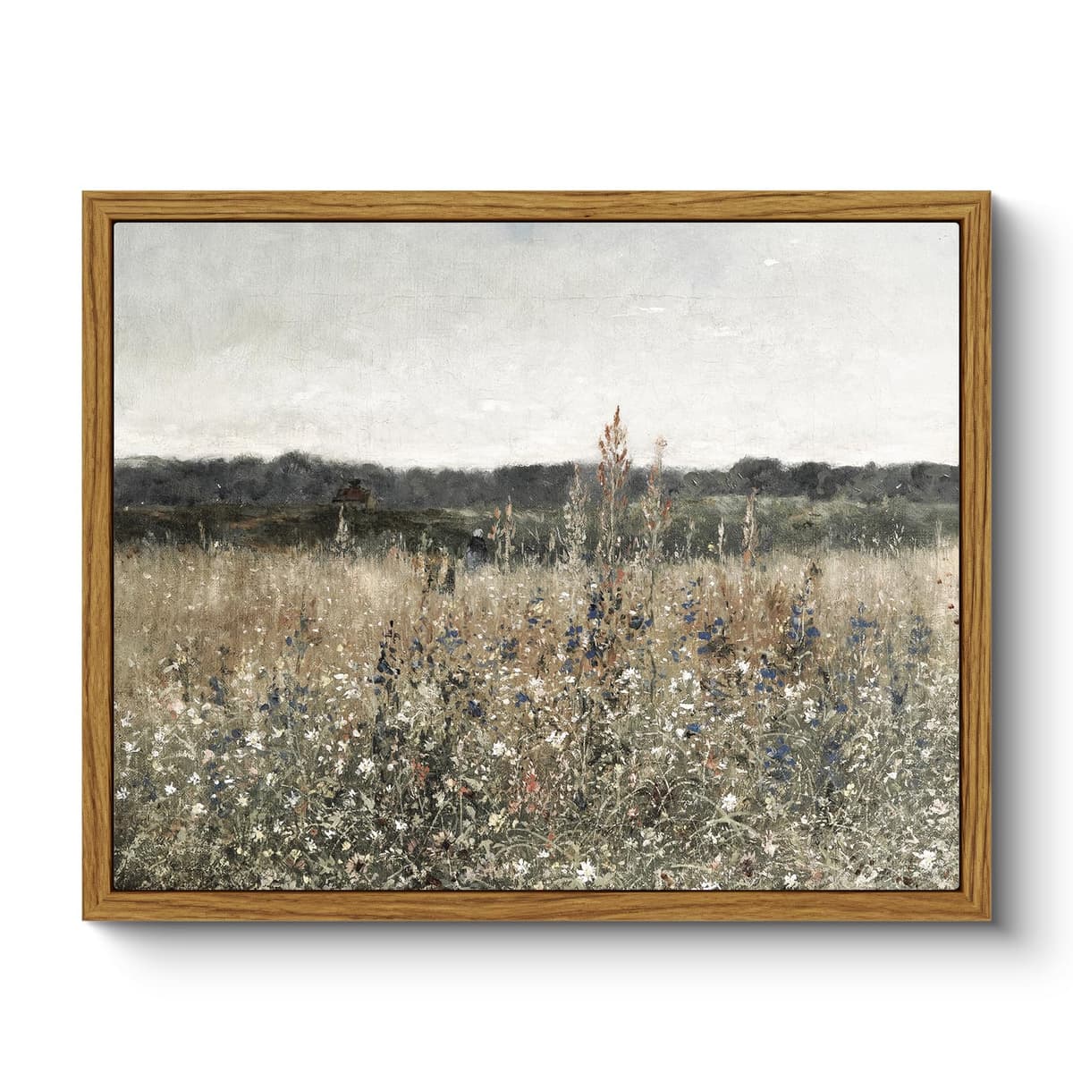 ARPEOTCY Framed Canvas Wall Art Prints, Living Room Hallway Shelf Decor, Grass Landscape Picture Paintings Wall Decor, Vintage Decor for Bedroom Bathroom Table, Aesthetic Room Decor, 20x25cm — view 27