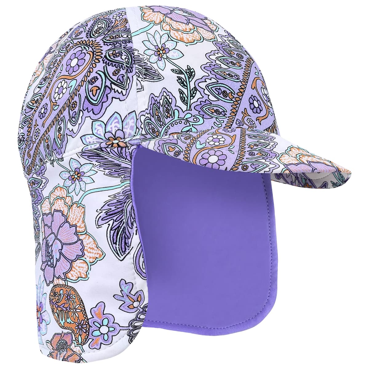 Gifts Treat Kids Legionnaires Hat, UPF 50+ Sun Protection Swim Cap Flap Hat for Kids, Quick Drying Boys Sun Hat with Neck Protection for Beach Seaside Pool — view 3