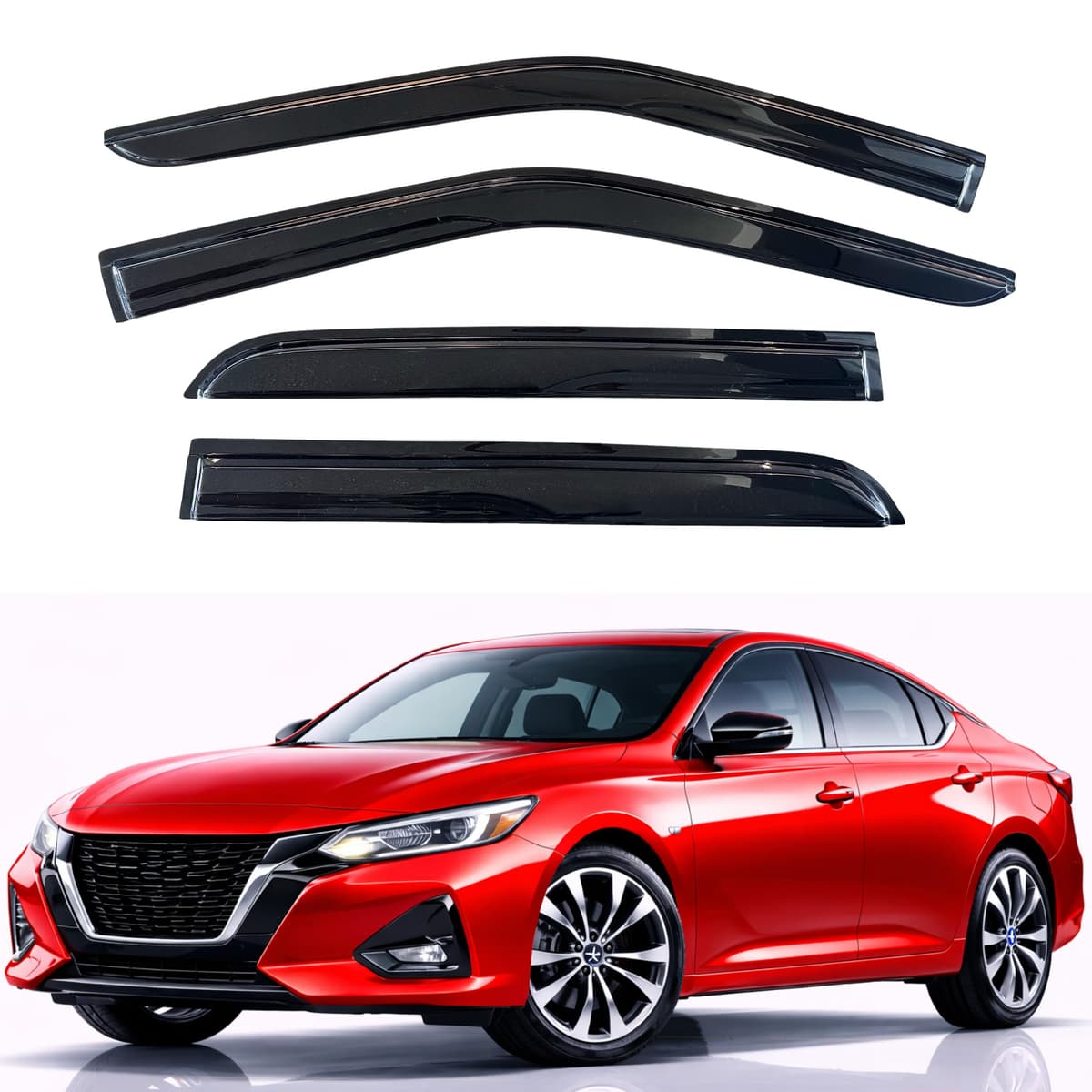 KPY Rain Guards Fit for 2006-2013 Lexus IS250 IS350, Out-Channel Window Visors Vent Wind Deflectors 4PC, Car Accessories for 06-13 Lexus is Series — view 290