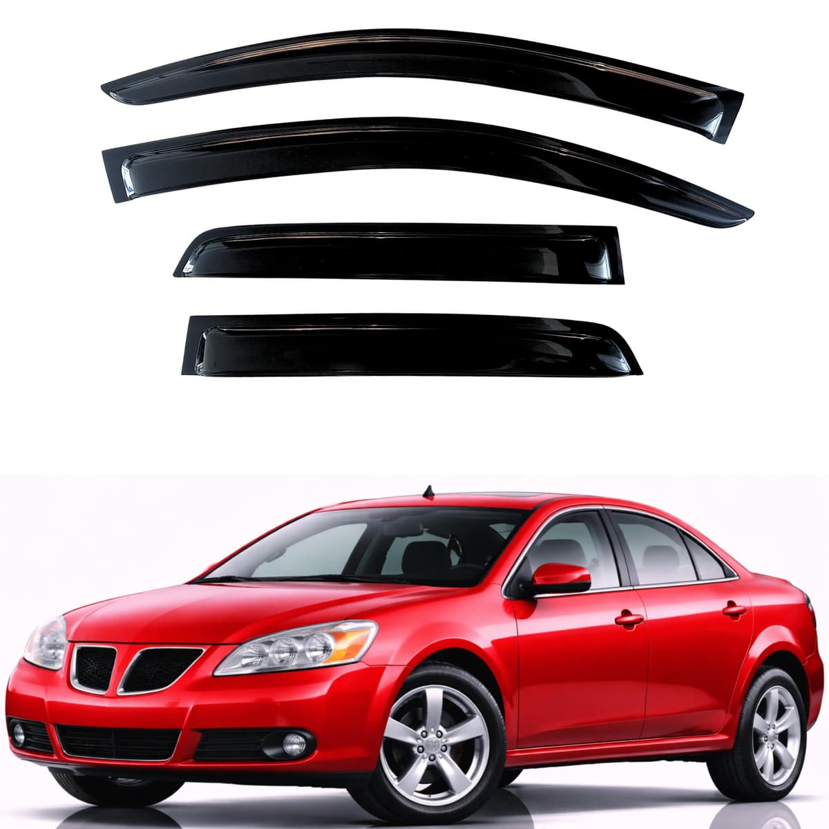 KPY Rain Guards Fit for 2006-2013 Lexus IS250 IS350, Out-Channel Window Visors Vent Wind Deflectors 4PC, Car Accessories for 06-13 Lexus is Series — view 39