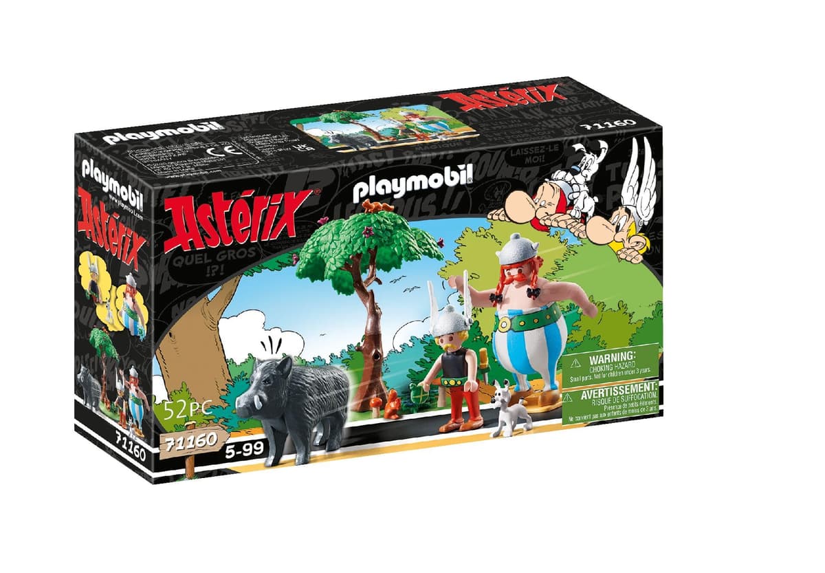 PLAYMOBIL 71160 Astérix La Caza del Jabalí, con Árbol Giratorio, Juguete para Niños a Partir de 5 Años, Multicolor — view 2