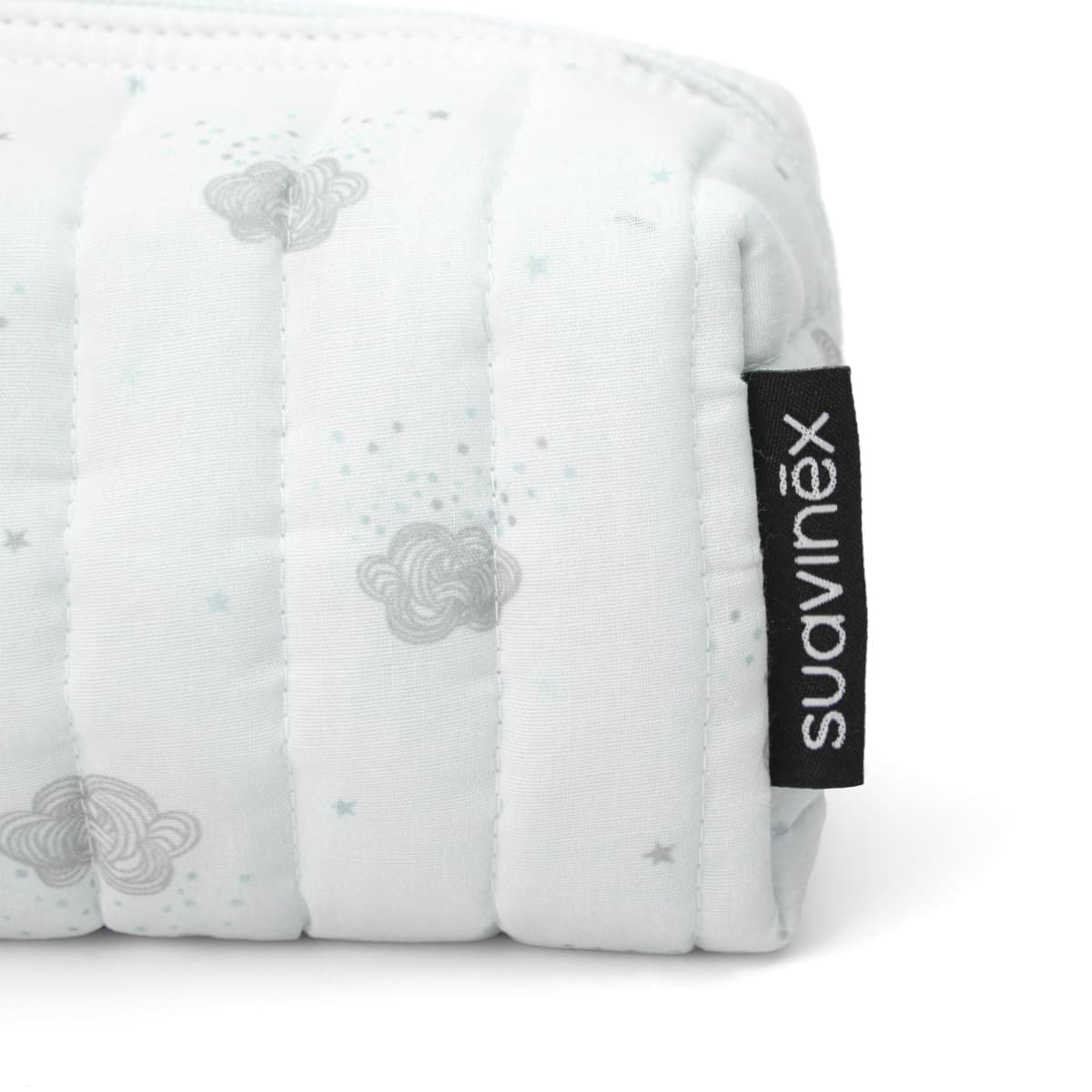 Suavinex, Neceser para Bebés de Tela, Set Regalo Bebé Recién Nacido con Cosmética: Gel Champú 100 ml + Loción Hidratante 100 ml + Crema Pañal 75 ml + Baby Cologne 50 ml. Formato Viaje. Azul Dreams — view 8